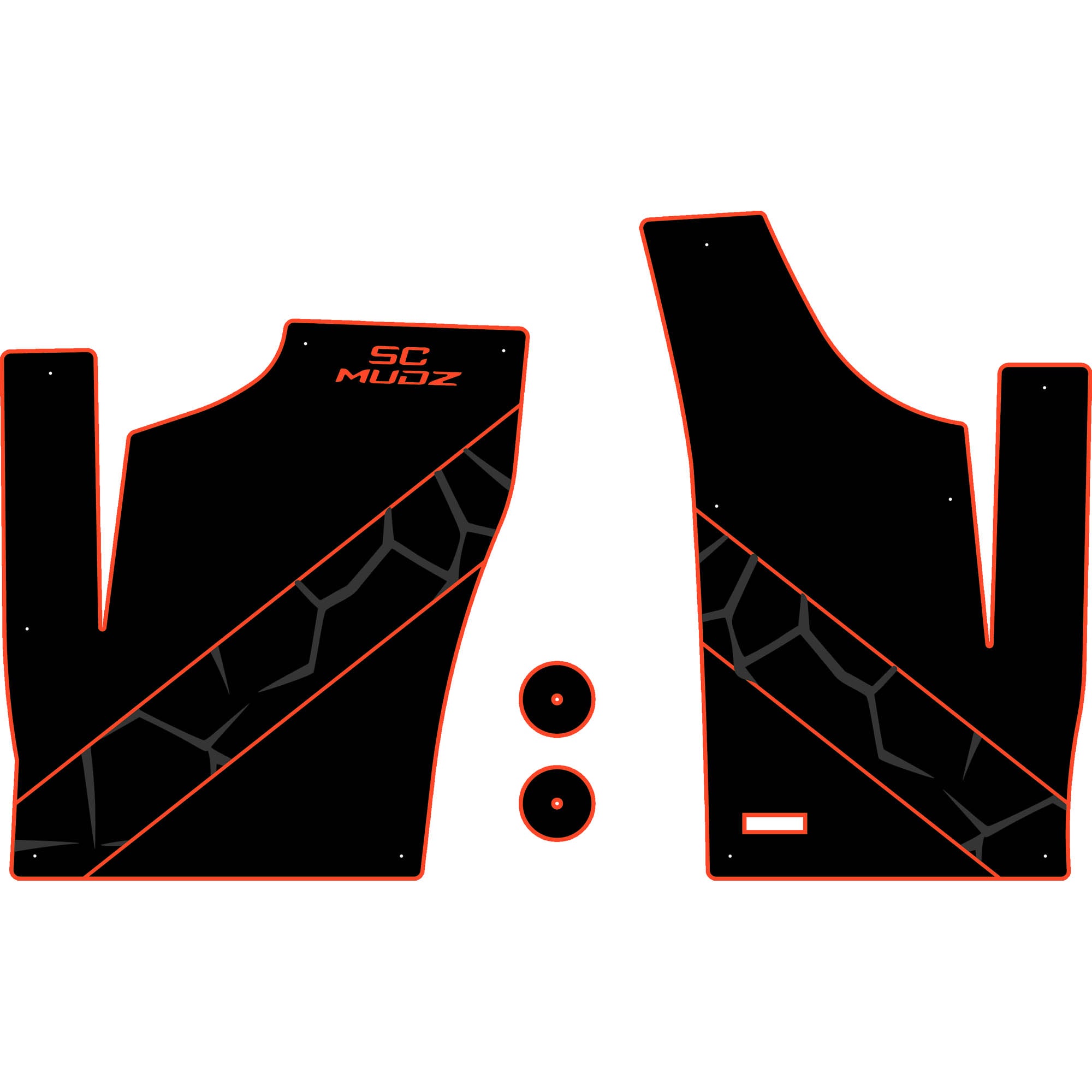 Polaris RZR 1000 - 2 Seat Floor Mats - OEM