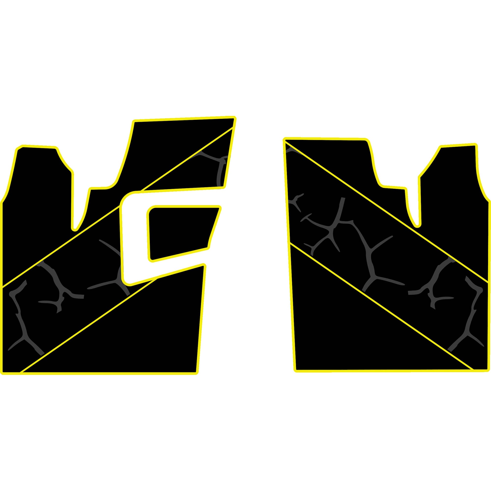 2011-2014 Polaris RZR 900 XP - 2 Seat Floor Mats - OEM