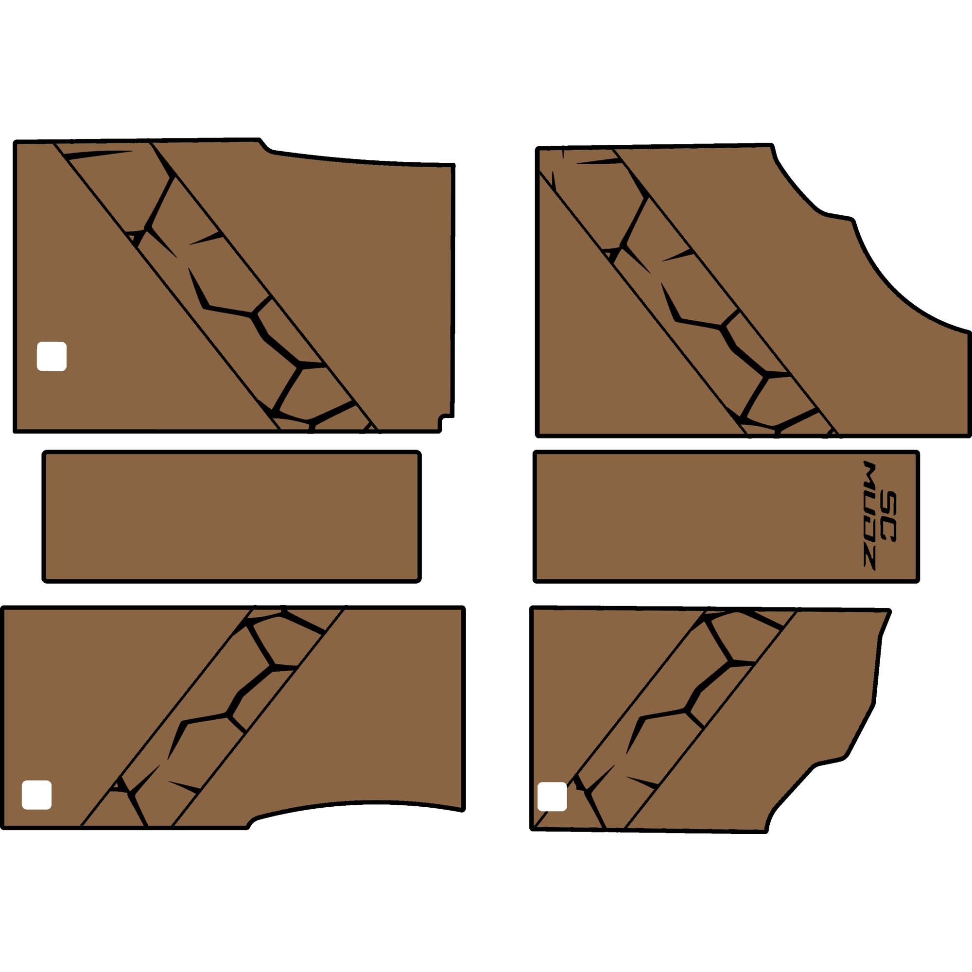 Can-Am Defender - 4 Seat Floor Mats - OEM