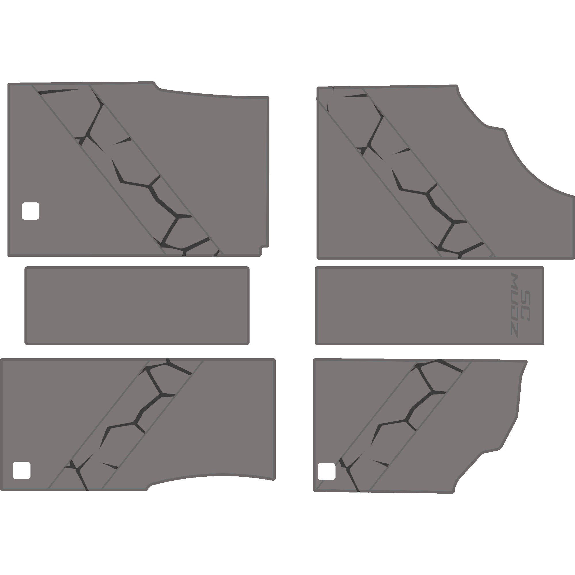 Can-Am Defender - 4 Seat Floor Mats - OEM