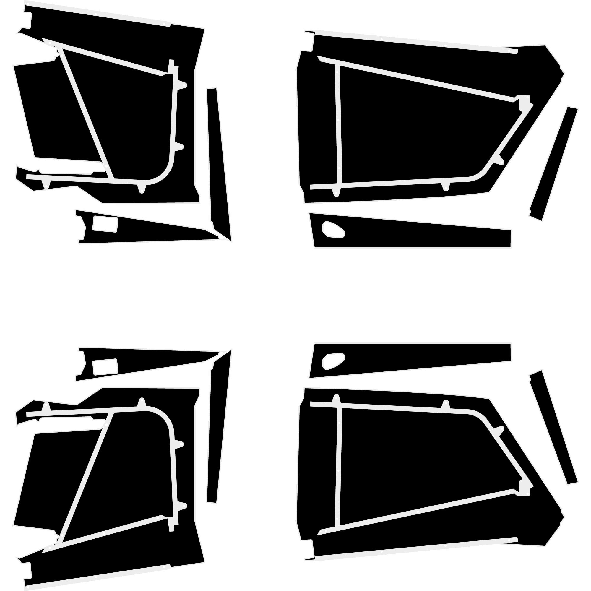 Polaris RZR Pro R - 4 Seat Door Liners - Moto Armor Full Coverage