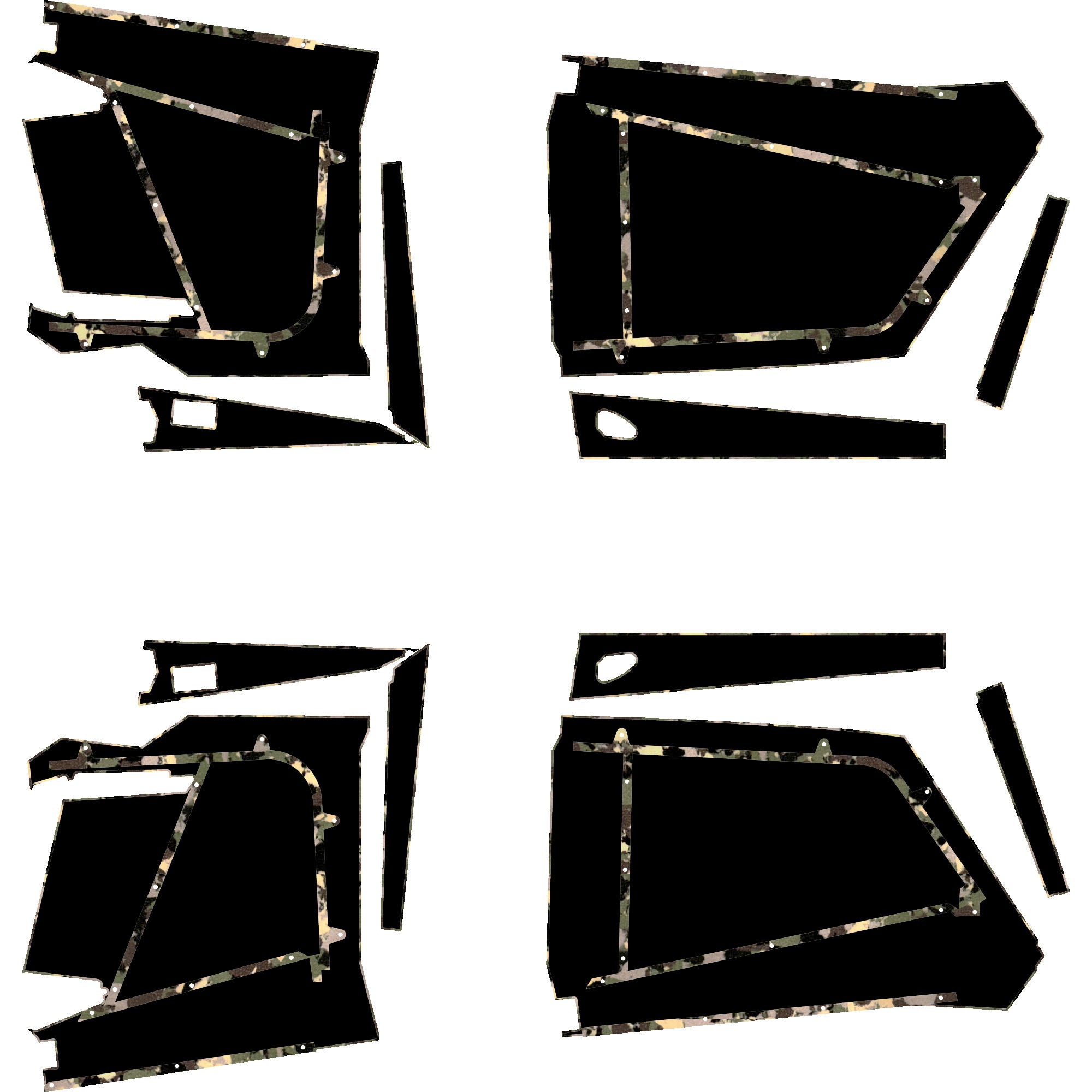 Polaris RZR Pro R - 4 Seat Door Liners - Moto Armor Full Coverage