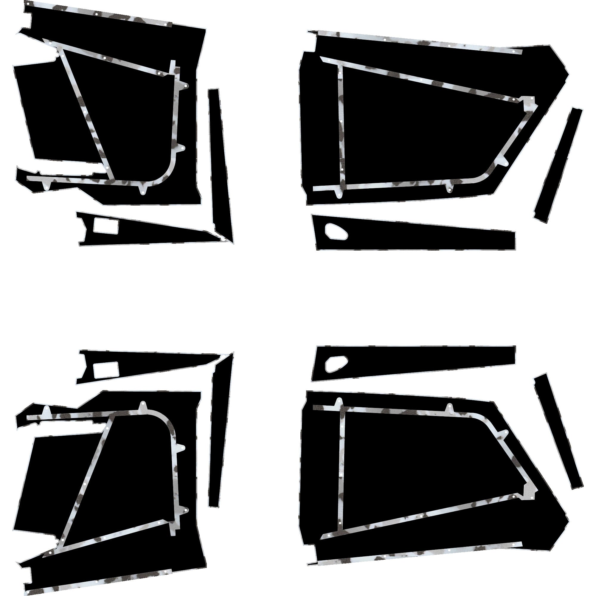 Polaris RZR Pro R - 4 Seat Door Liners - Moto Armor Full Coverage