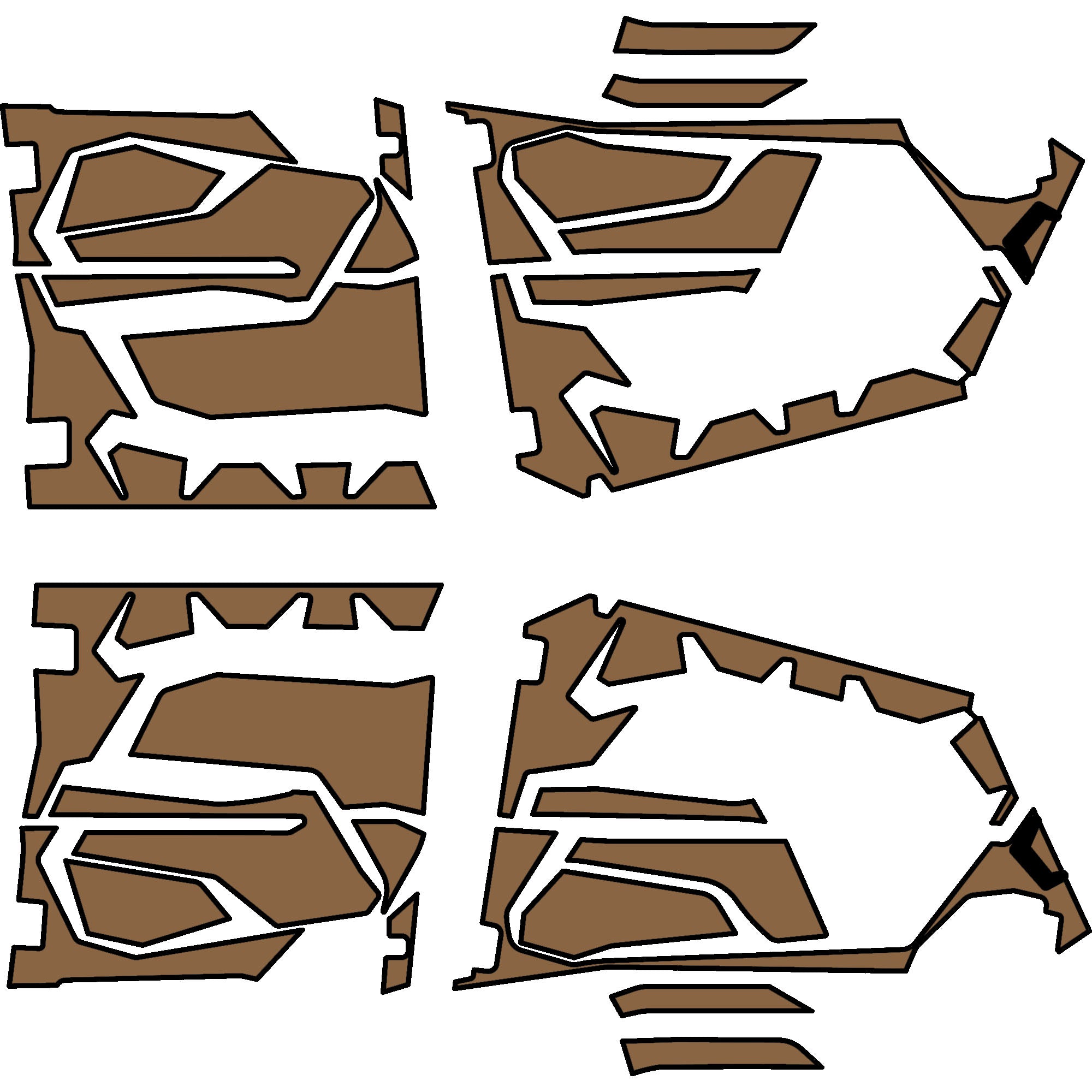 2025 Polaris RZR Pro R - 4 Seat Door Liners - OEM with Door Bags