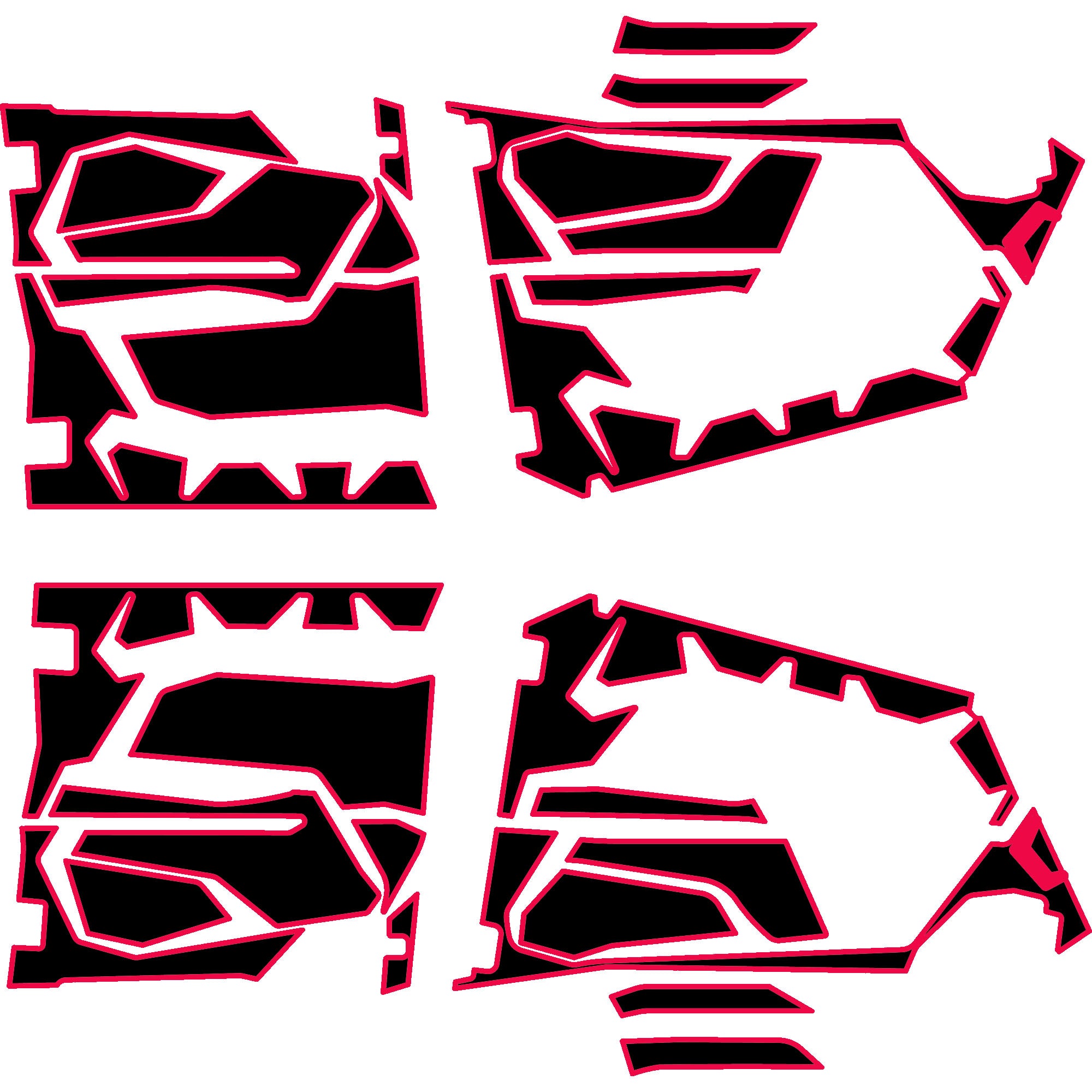 2025 Polaris RZR Pro R - 4 Seat Door Liners - OEM with Door Bags