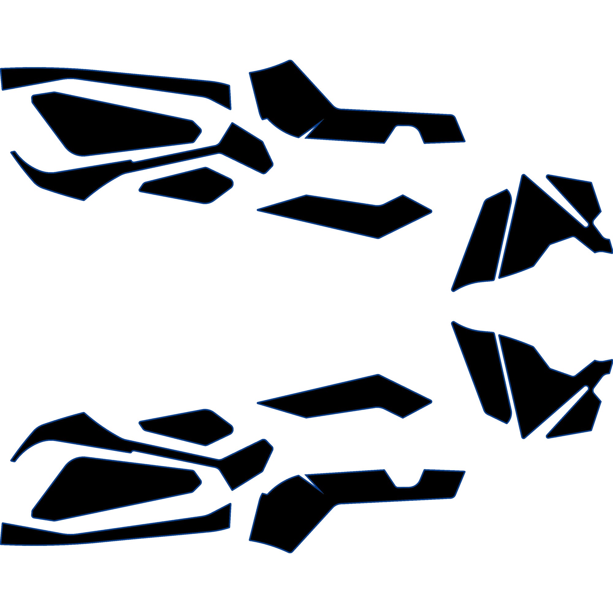 2023-2025 Can-Am Maverick R - 2 Seat Door Liners & Dash Kit - OEM