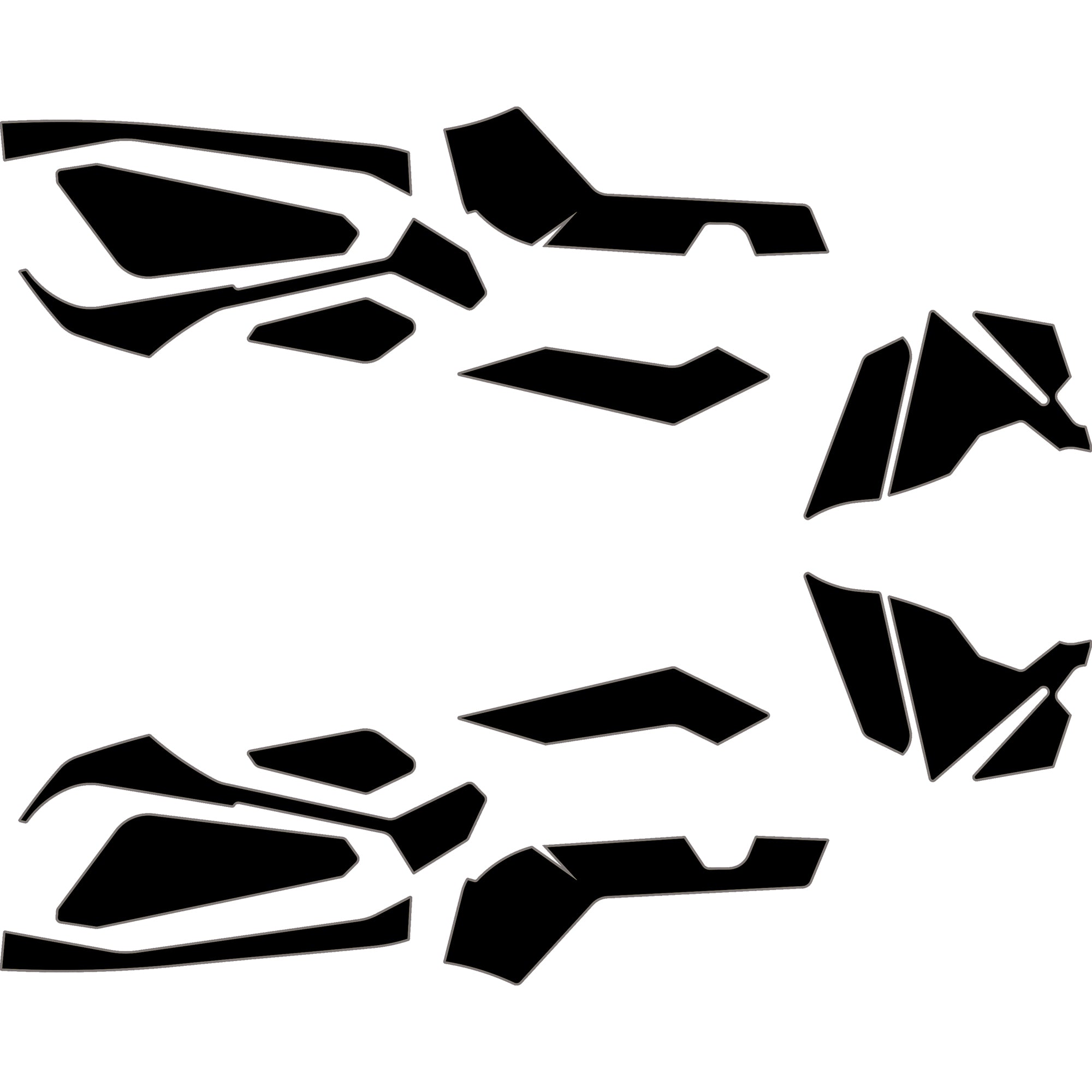 2023-2025 Can-Am Maverick R - 2 Seat Door Liners & Dash Kit - OEM