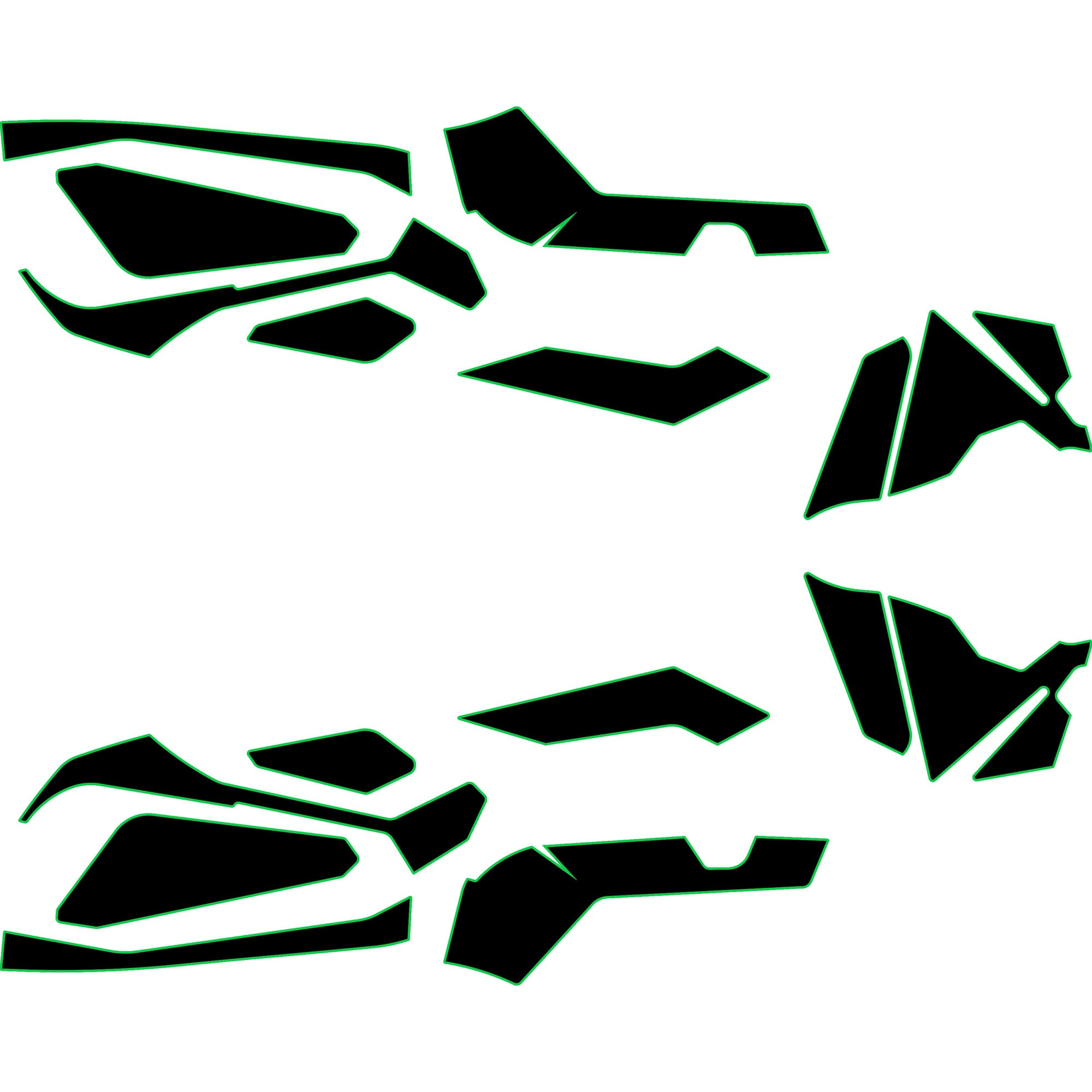 2023-2025 Can-Am Maverick R - 2 Seat Door Liners & Dash Kit - OEM