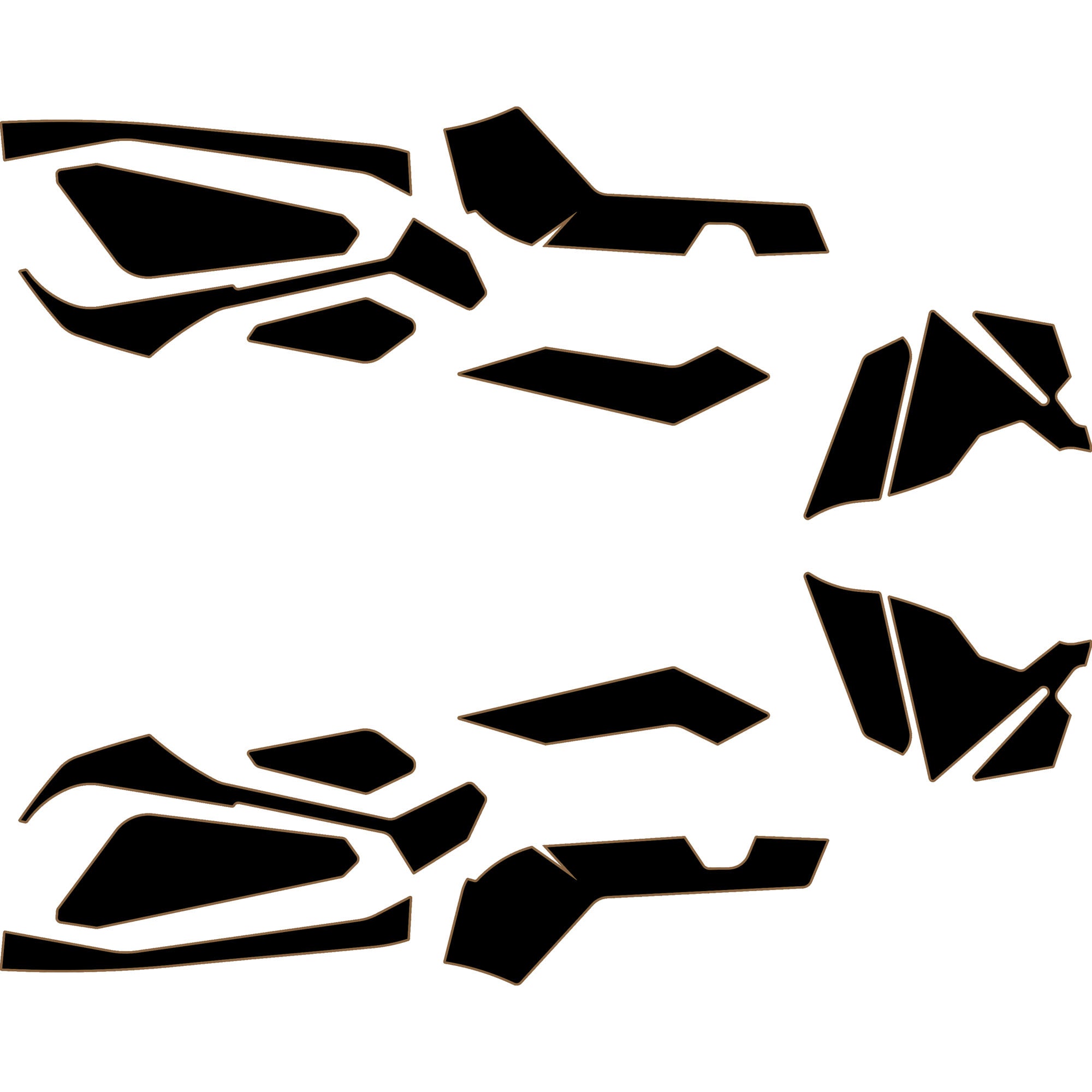 2023-2025 Can-Am Maverick R - 2 Seat Door Liners & Dash Kit - OEM