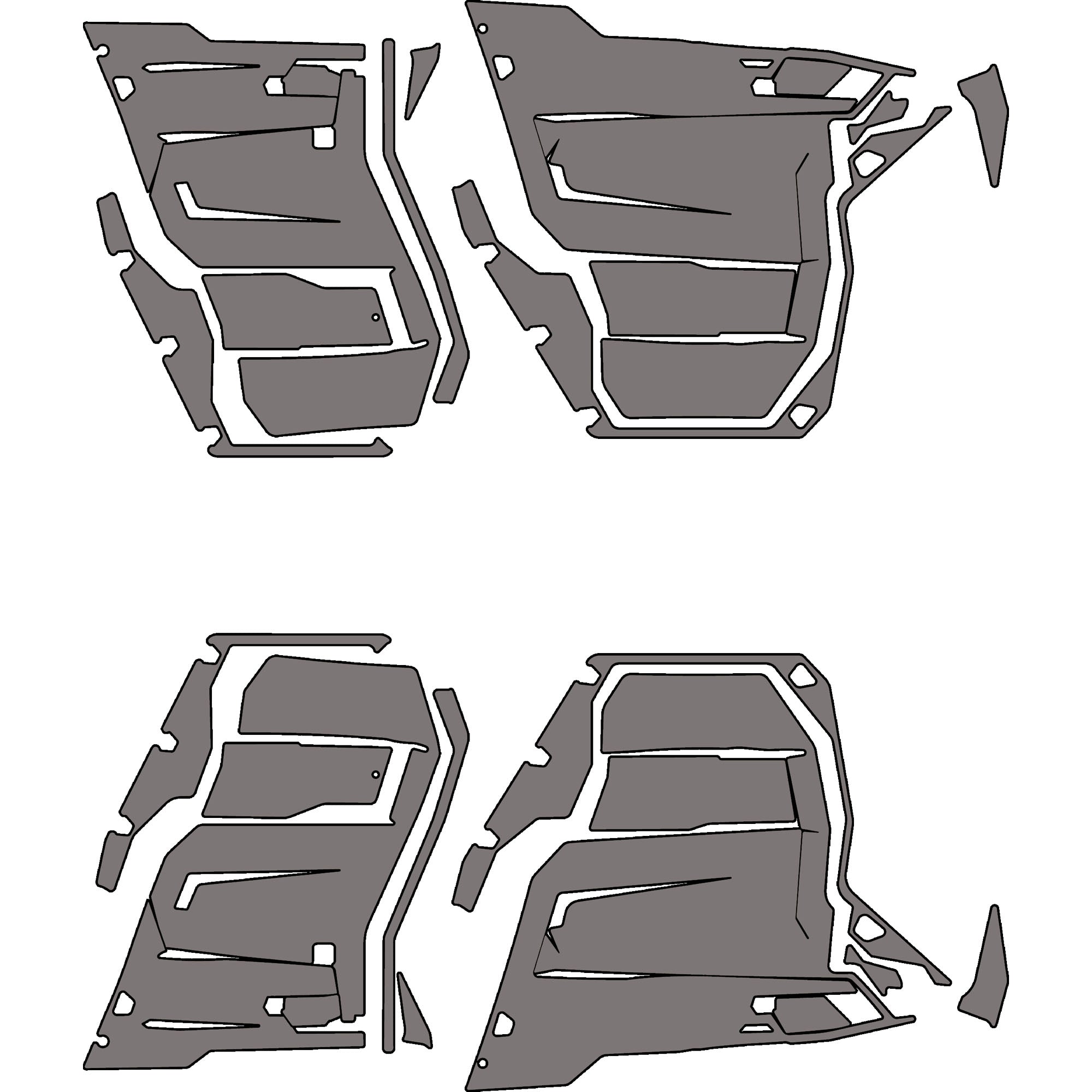 Can-Am Defender - 4 Seat Door Liners - OEM