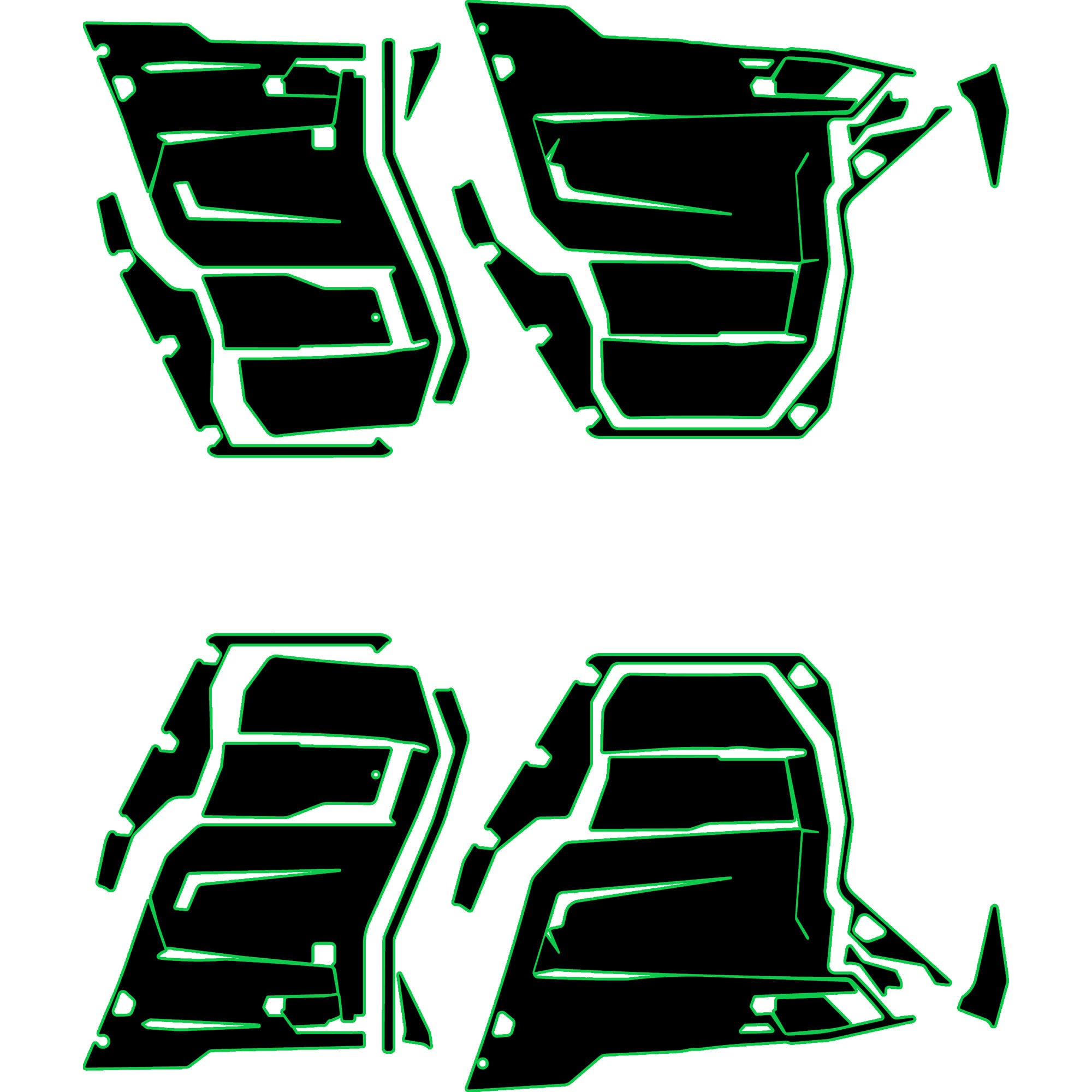 Can-Am Defender - 4 Seat Door Liners - OEM