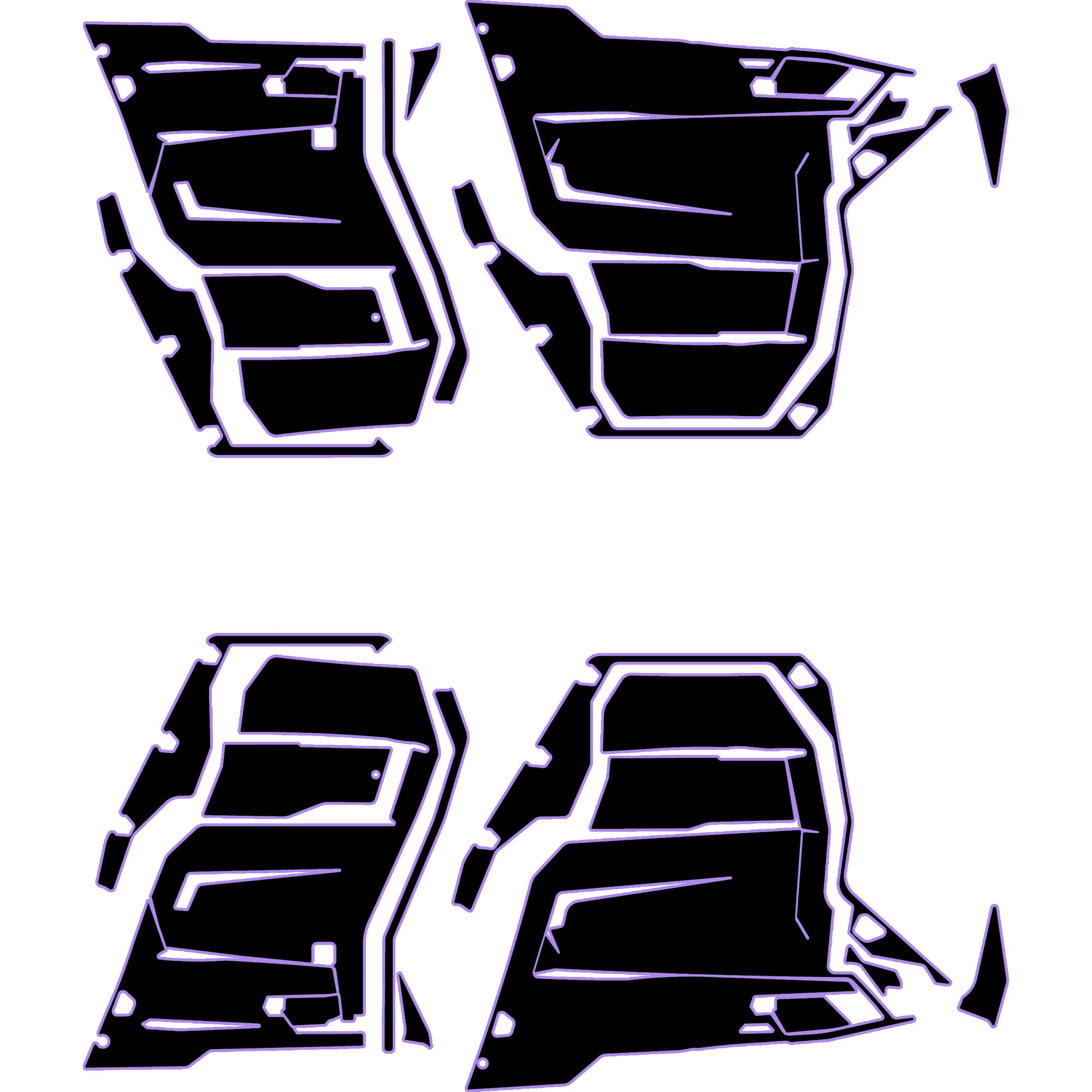 Can-Am Defender - 4 Seat Door Liners - OEM