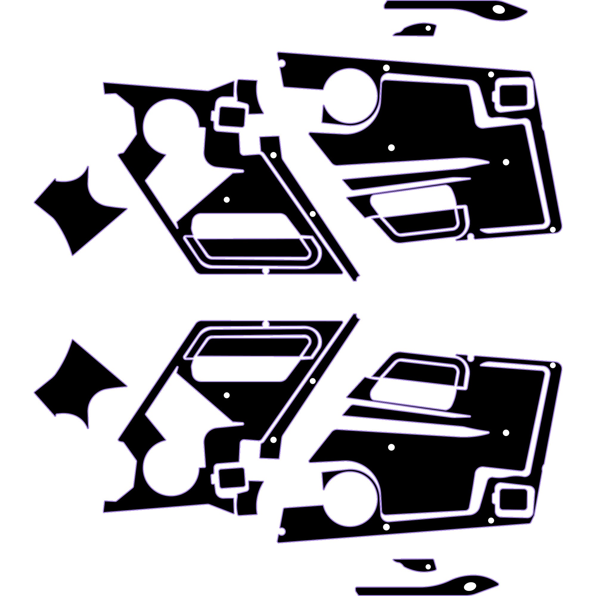 Speed UTV El Jefe - 4 Seat Door Liners - OEM