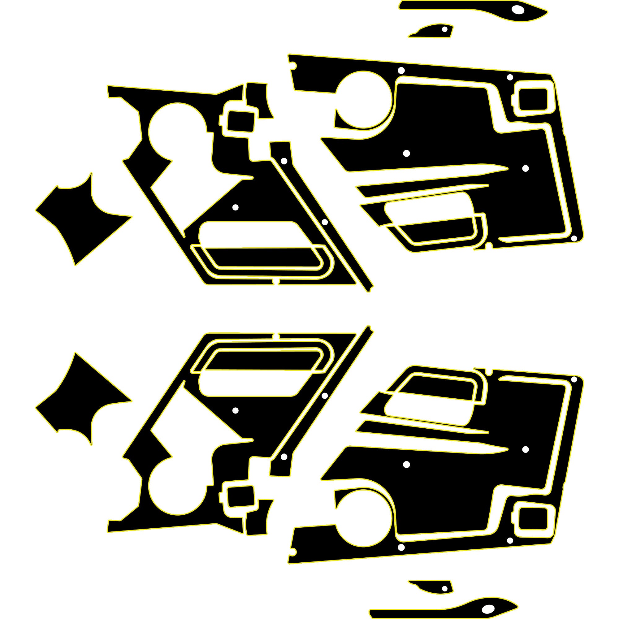 Speed UTV El Jefe - 4 Seat Door Liners - OEM