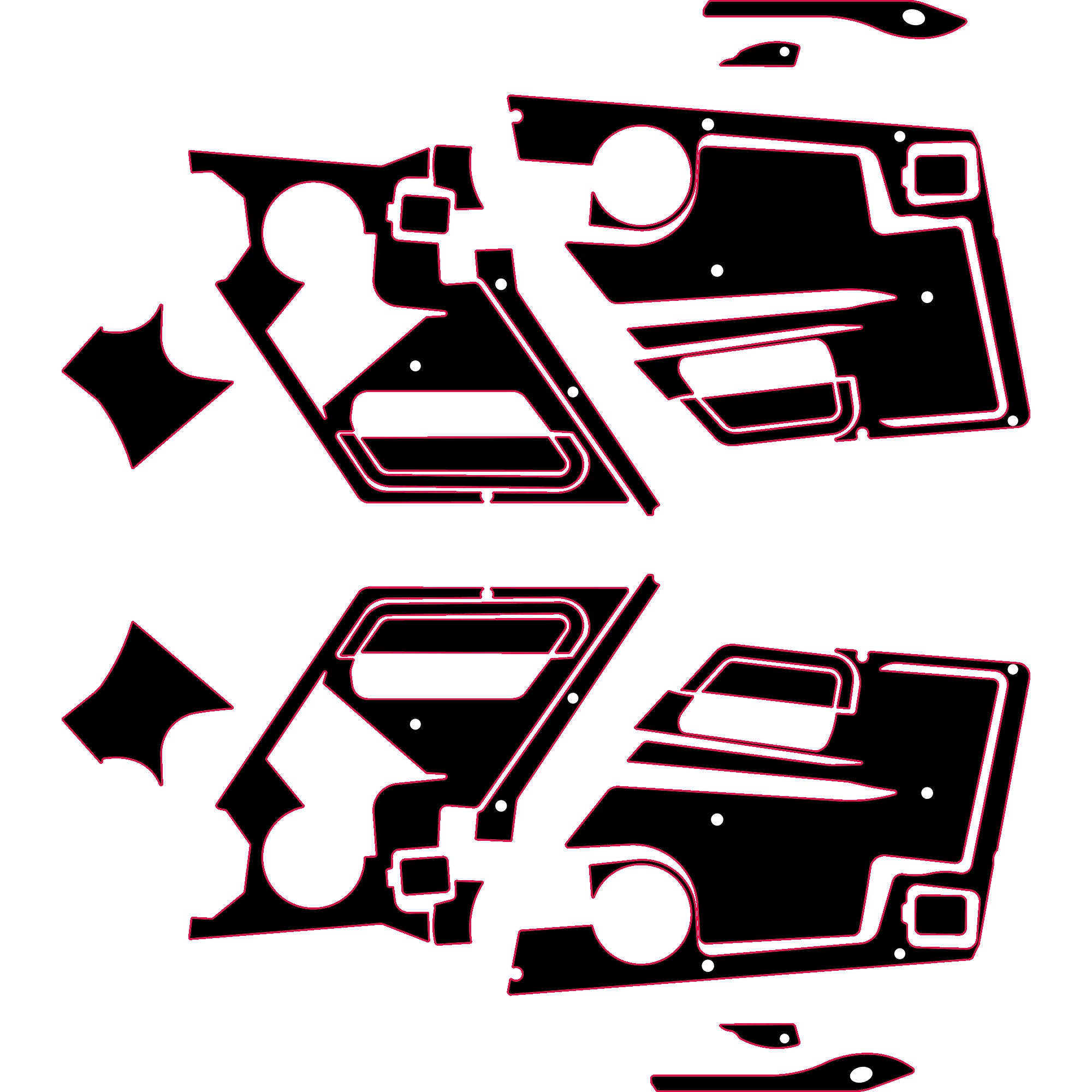 Speed UTV El Jefe - 4 Seat Door Liners - OEM