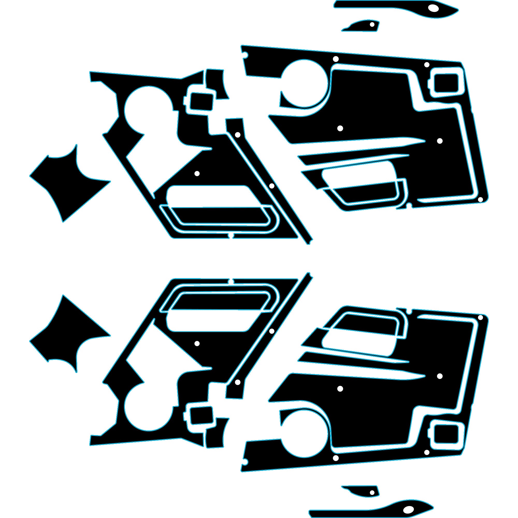 Speed UTV El Jefe - 4 Seat Door Liners - OEM