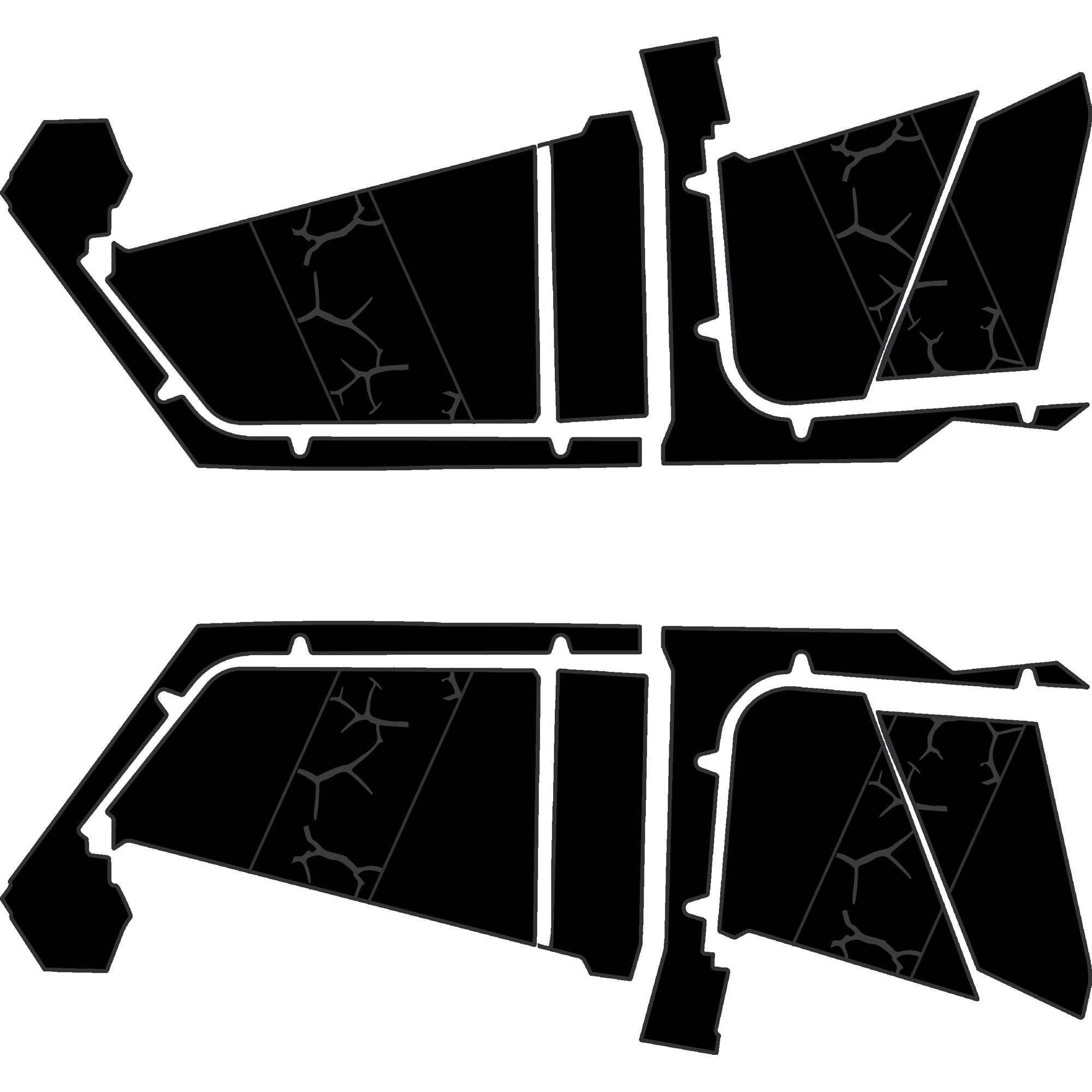 Polaris RZR Pro R- 4 Seat Door Liners - Moto Armor Partial Coverage