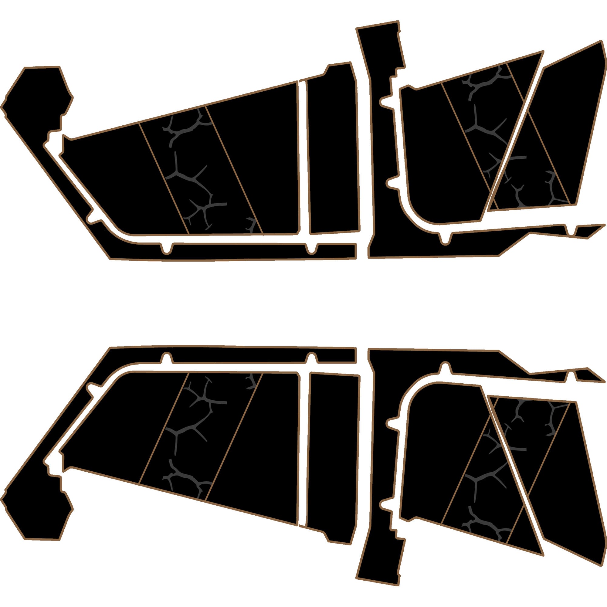 Polaris RZR Pro R- 4 Seat Door Liners - Moto Armor Partial Coverage