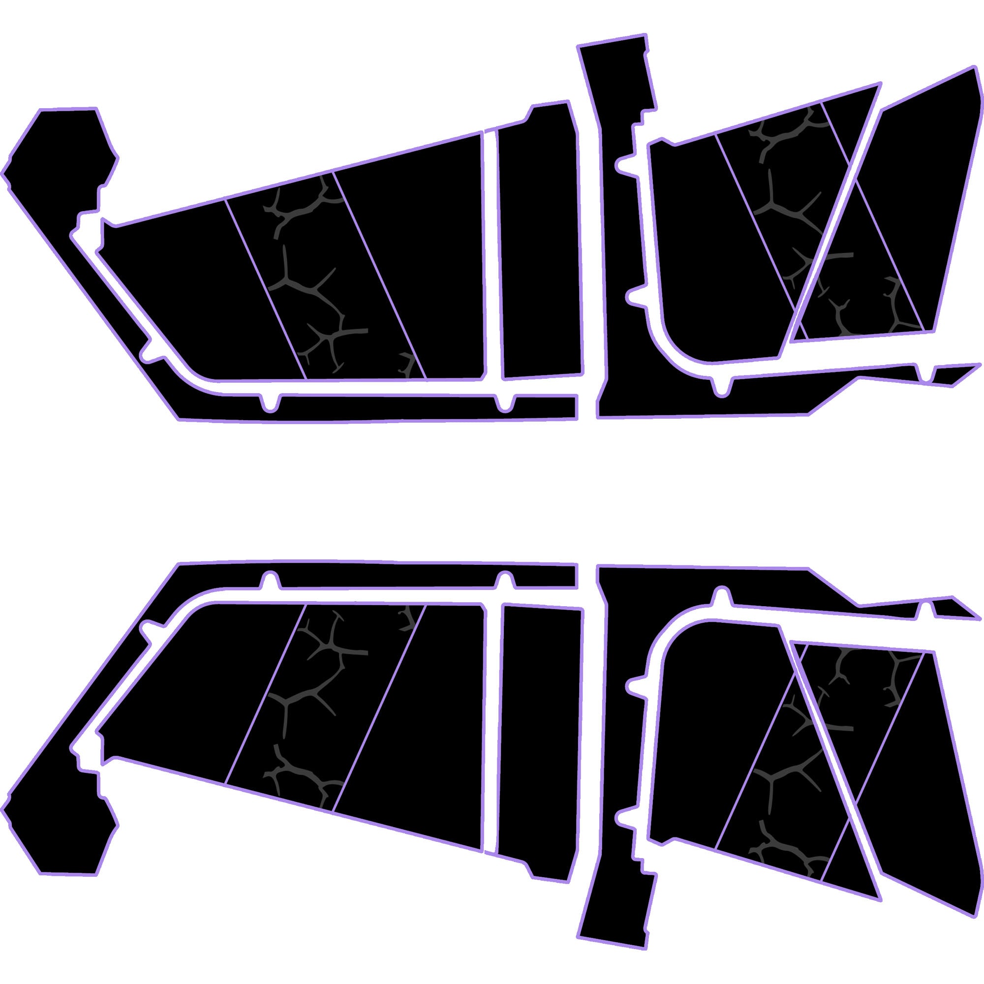 Polaris RZR Pro R- 4 Seat Door Liners - Moto Armor Partial Coverage