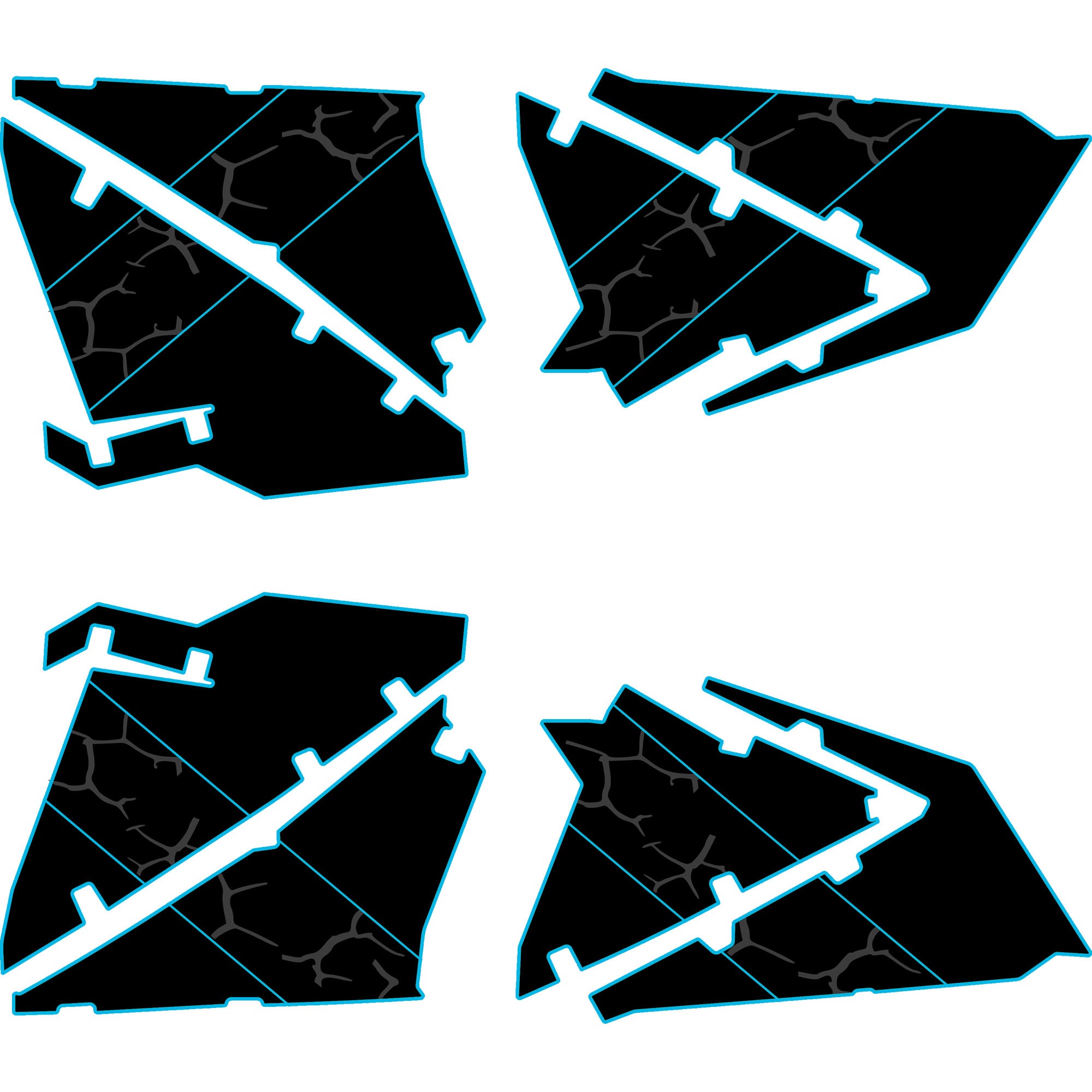 Polaris RZR Pro R - 4 Seat Door Liners - OEM