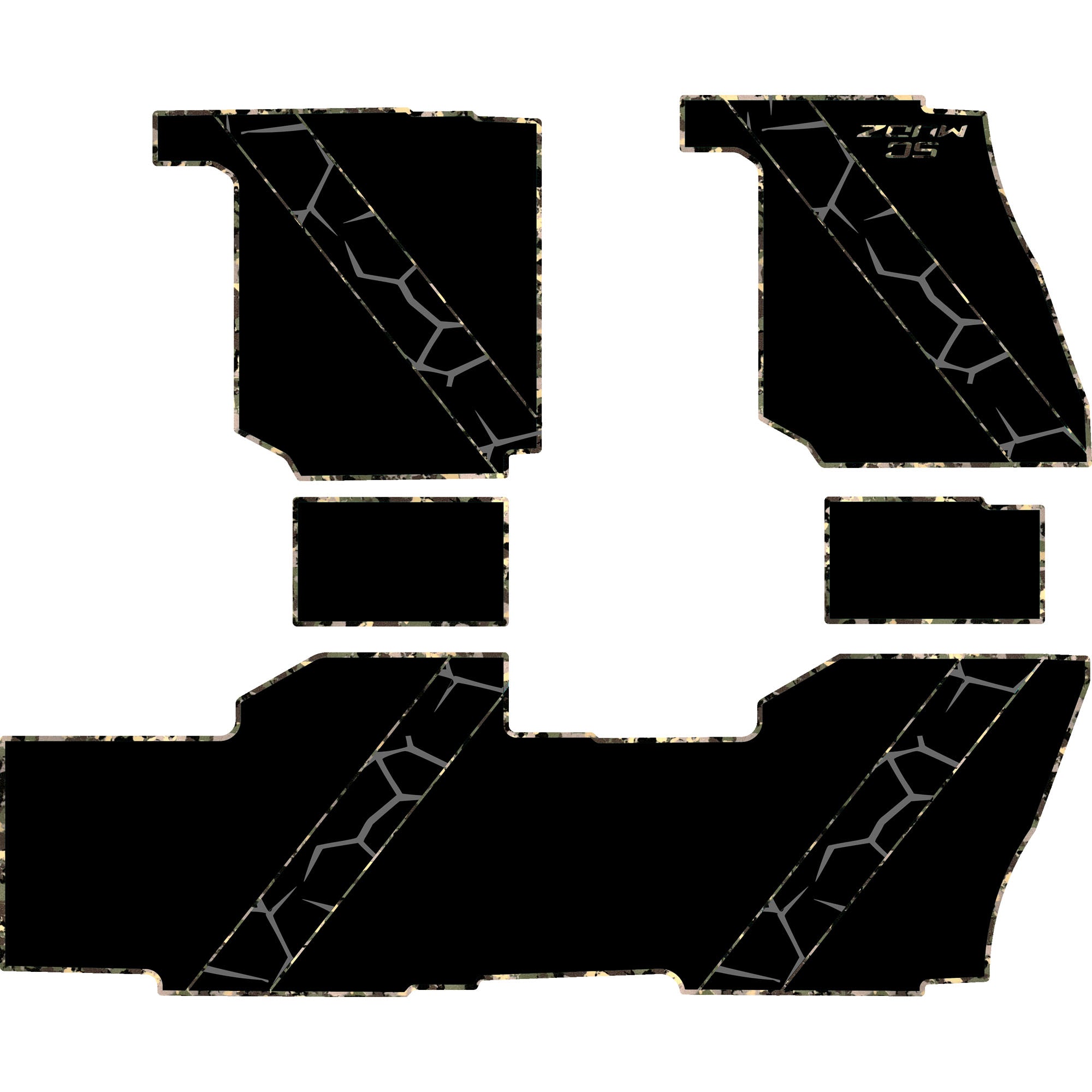 Polaris Ranger XP 1000 - 4 Seat Floor Mats - OEM