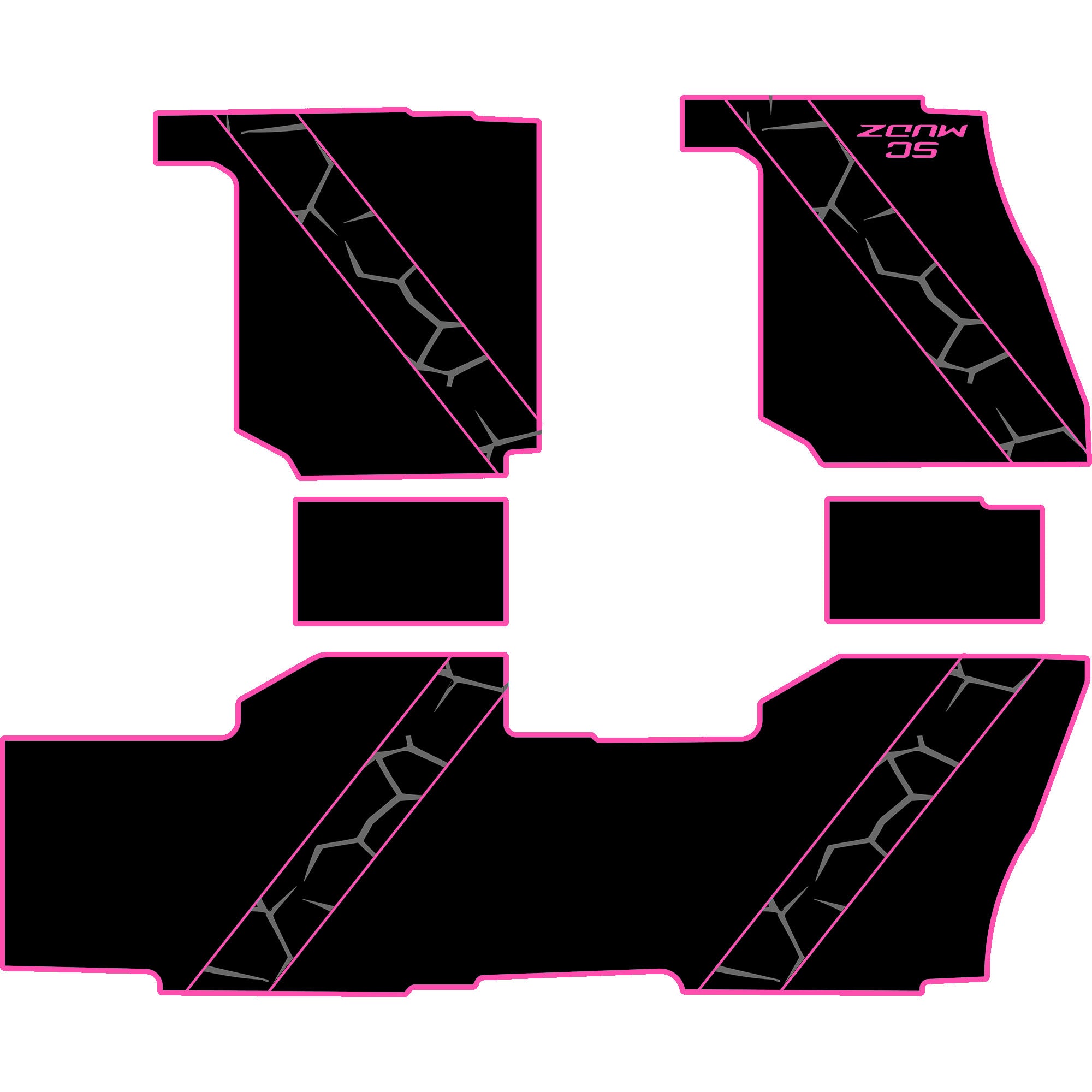 Polaris Ranger XP 1000 - 4 Seat Floor Mats - OEM