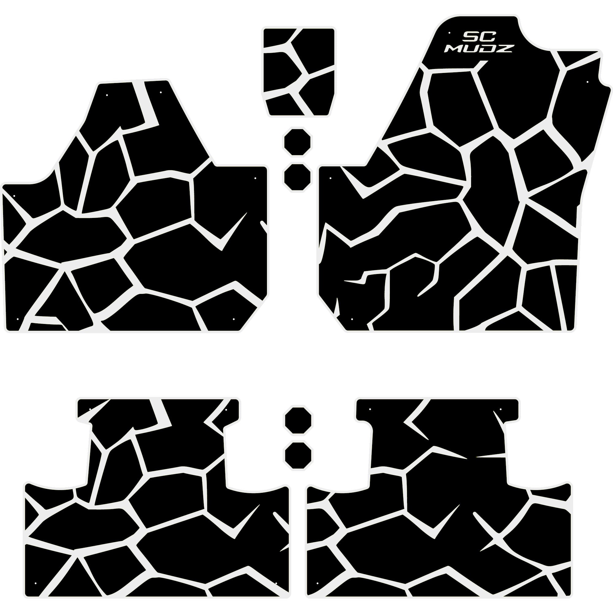 Can-Am Maverick X3 - 4 Seat Floor Mats - OEM