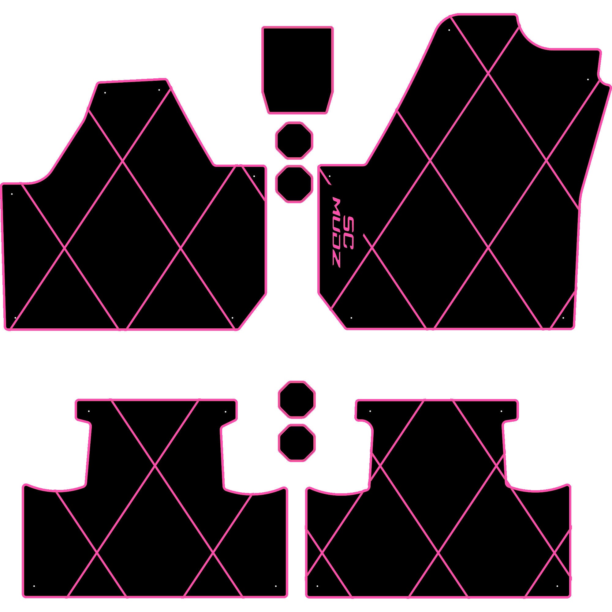 Can-Am Maverick X3 - 4 Seat Floor Mats - OEM