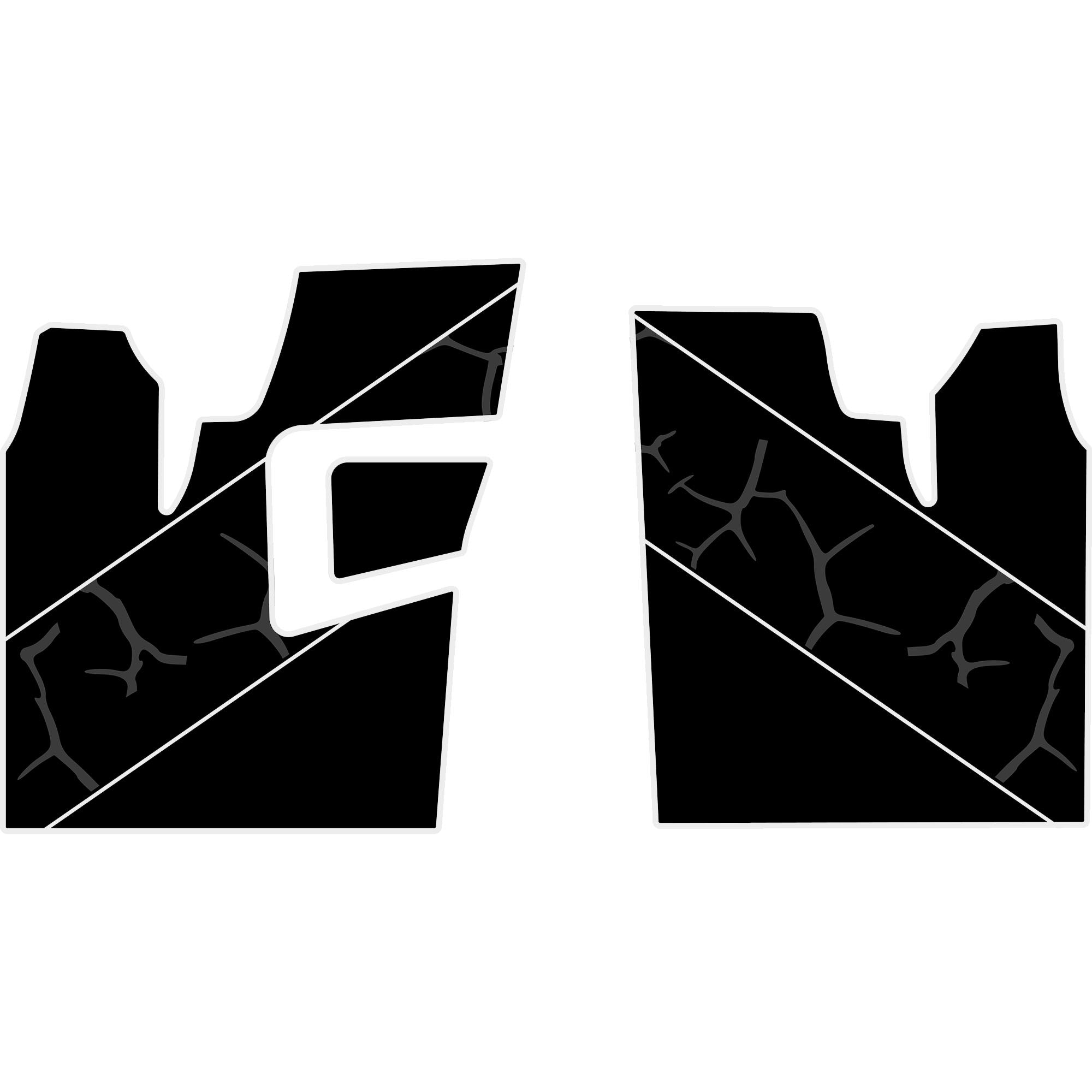 2011-2014 Polaris RZR 900 XP - 2 Seat Floor Mats - OEM