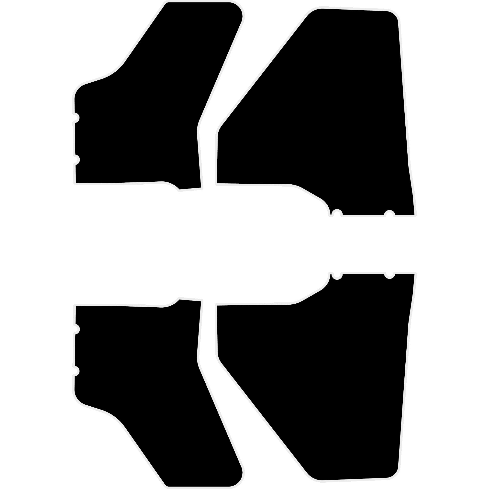 Polaris Ranger XP 1000 - 4 Seat Door Liners - OEM