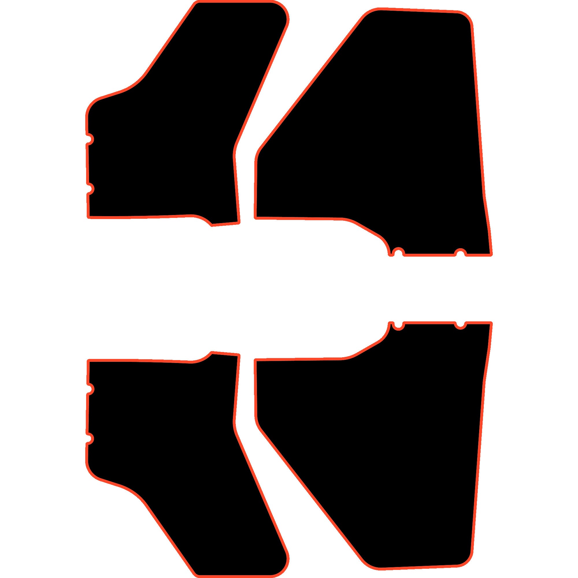 Polaris Ranger XP 1000 - 4 Seat Door Liners - OEM