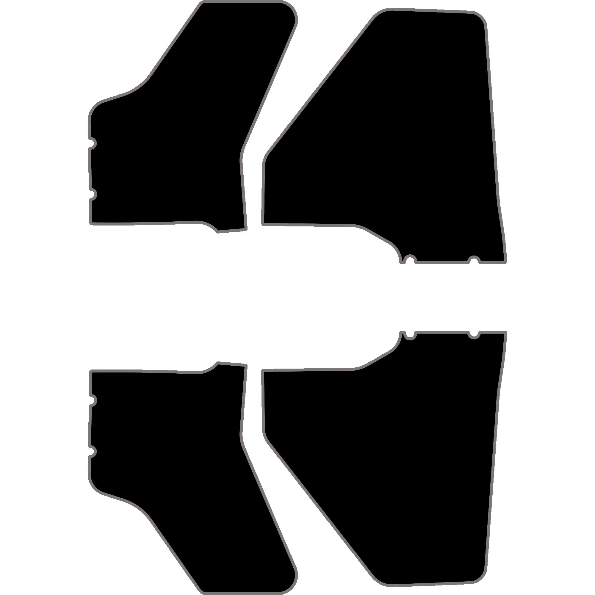 Polaris Ranger XP 1000 - 4 Seat Door Liners - OEM