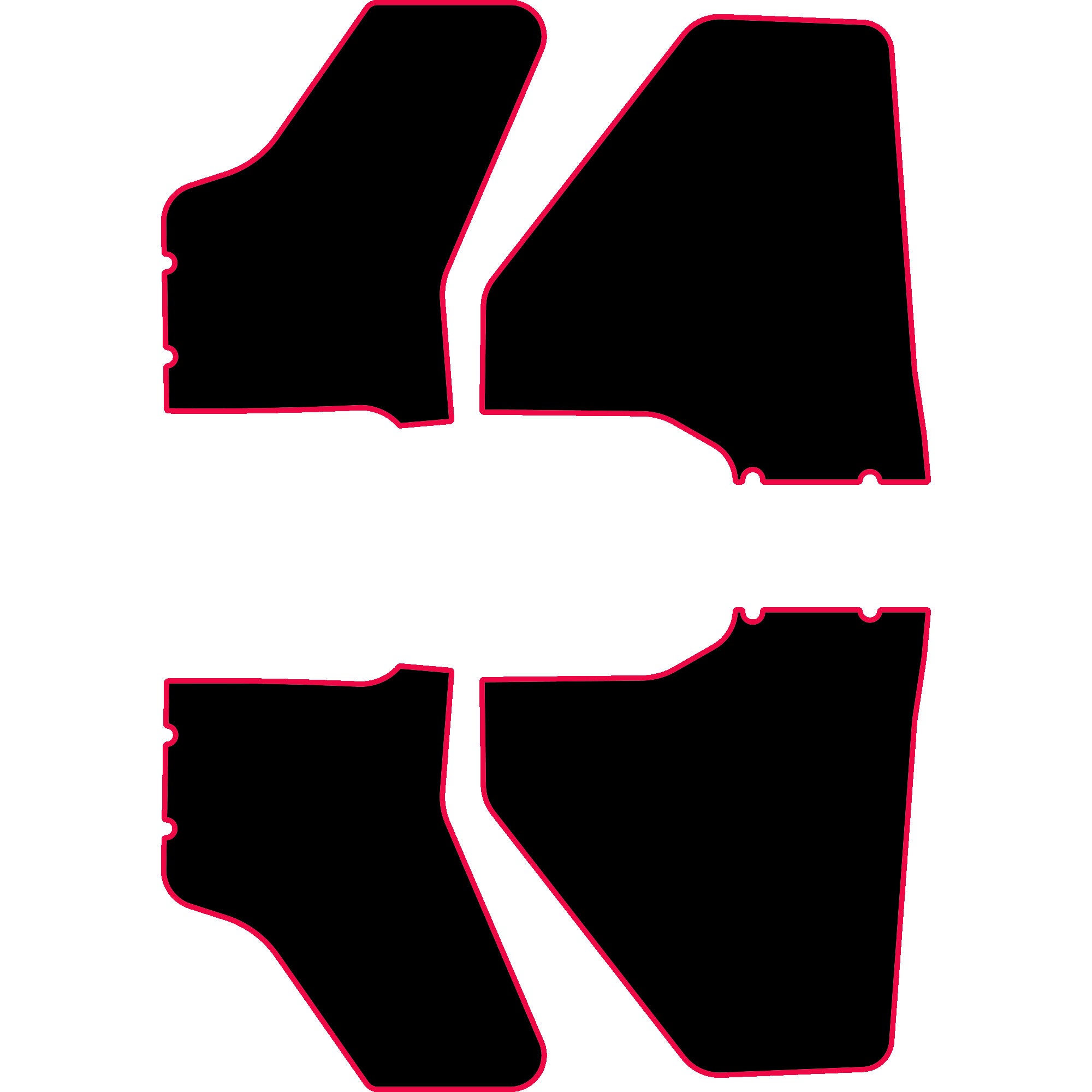 Polaris Ranger XP 1000 - 4 Seat Door Liners - OEM