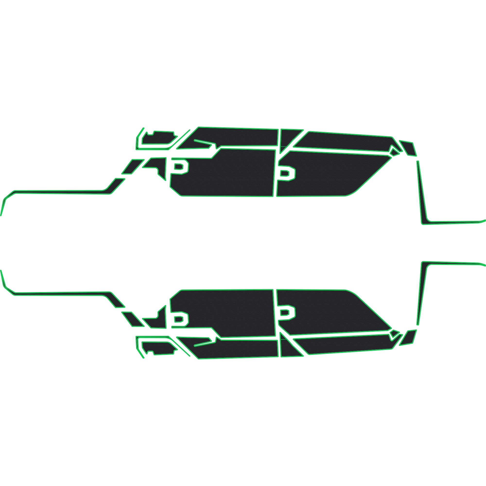 Polaris Ranger 1500 - 4 Seat Exterior Door Kit - OEM