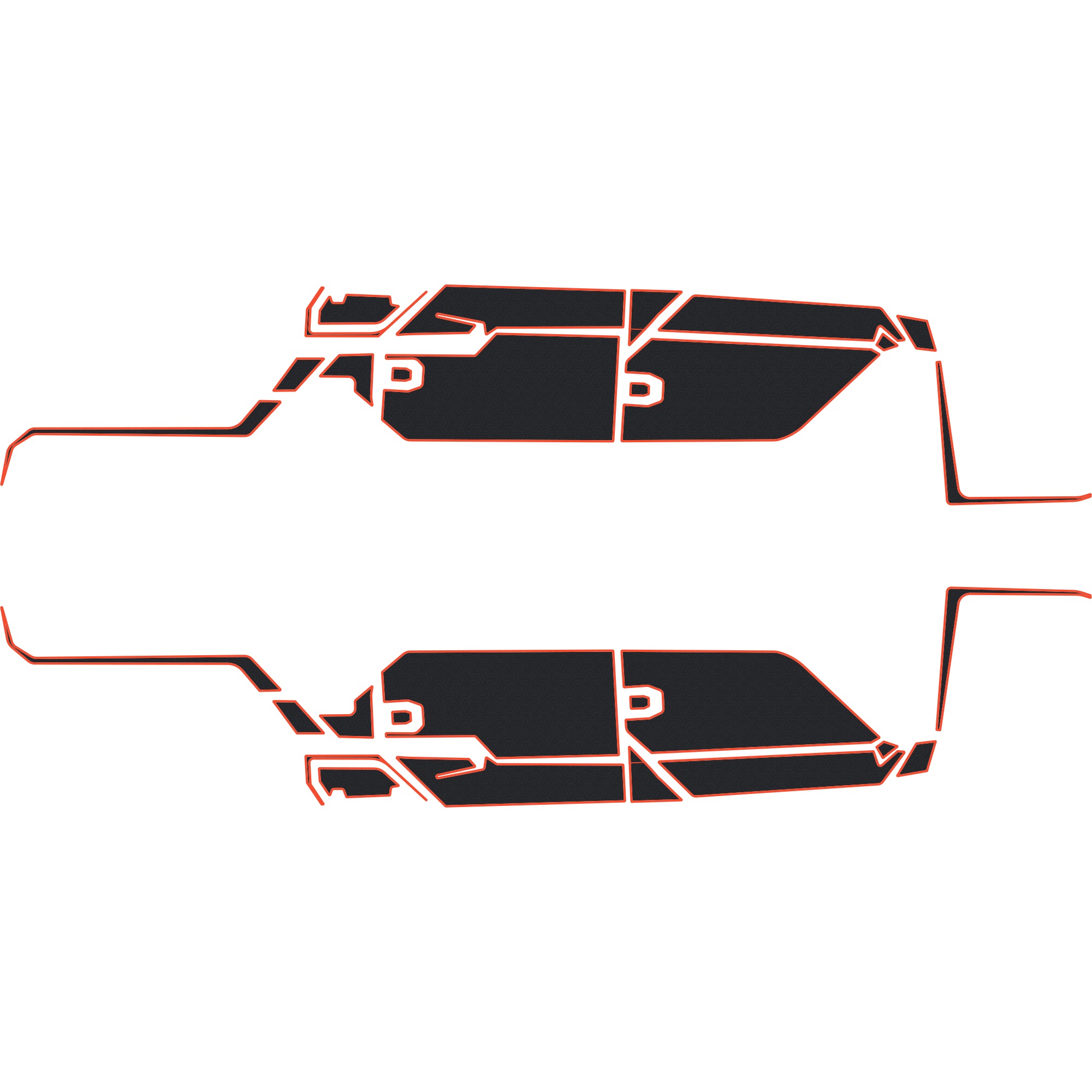 Polaris Ranger 1500 - 4 Seat Exterior Door Kit - OEM