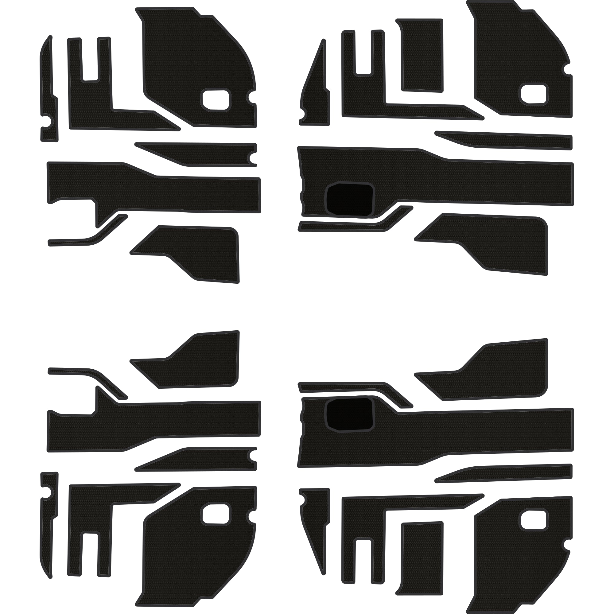 Polaris Ranger 1500 - 4 Seat Interior Door Liners - OEM