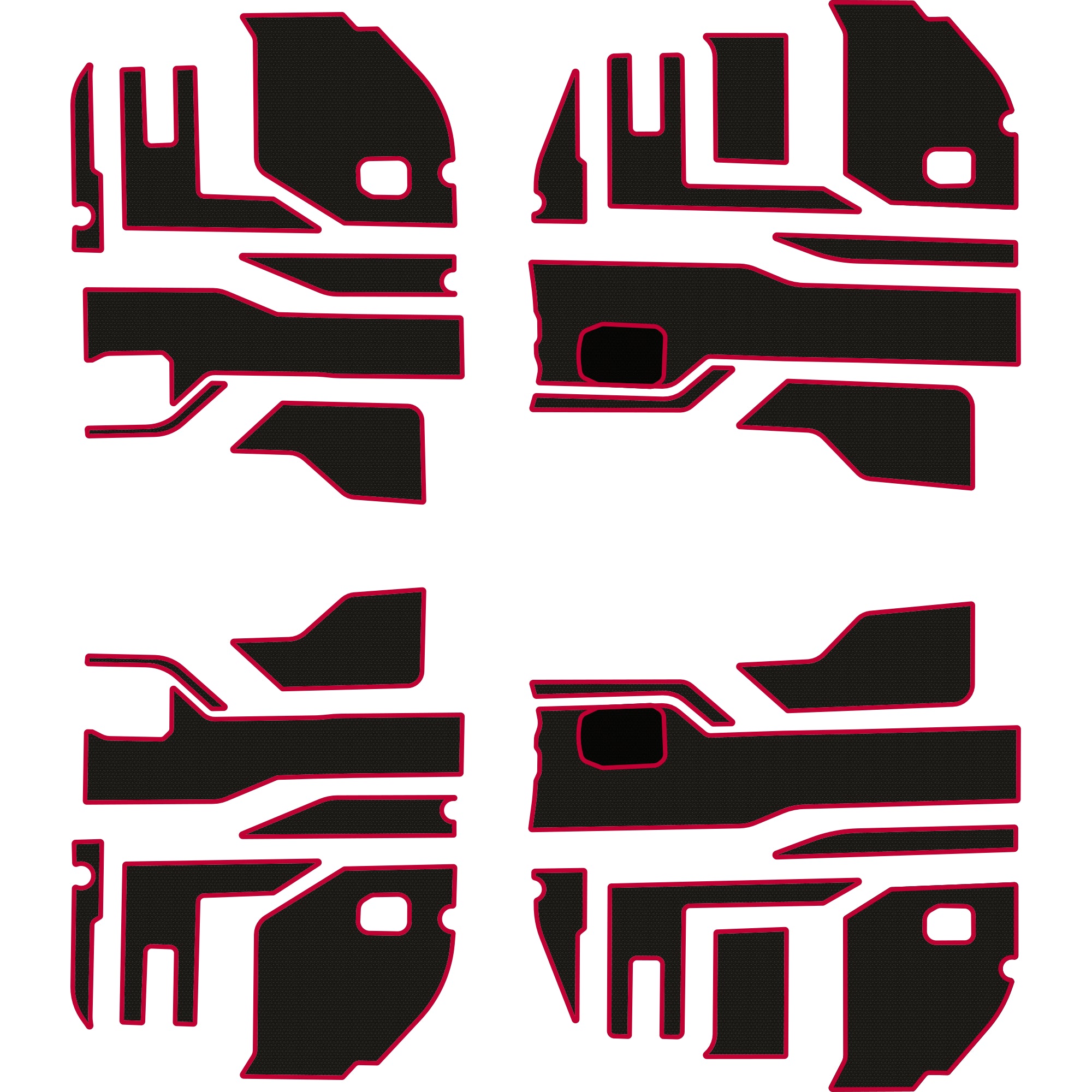 Polaris Ranger 1500 - 4 Seat Interior Door Liners - OEM