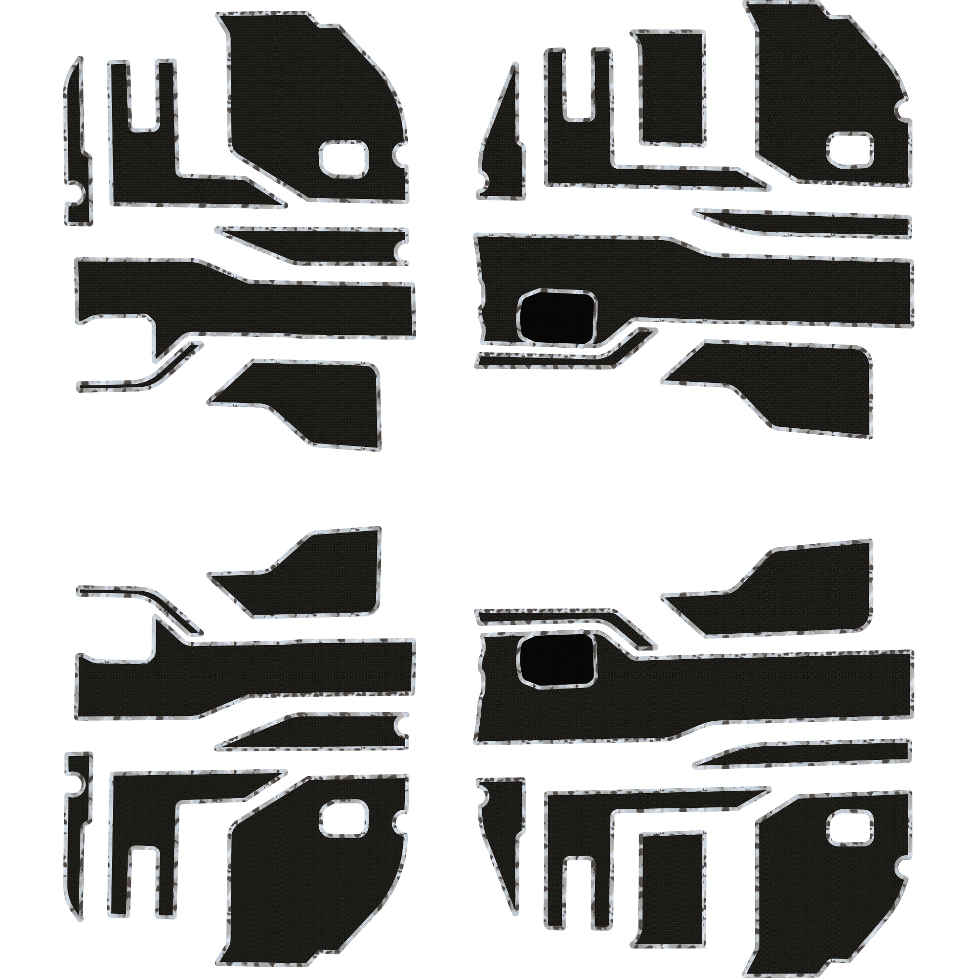 Polaris Ranger 1500 - 4 Seat Interior Door Liners - OEM