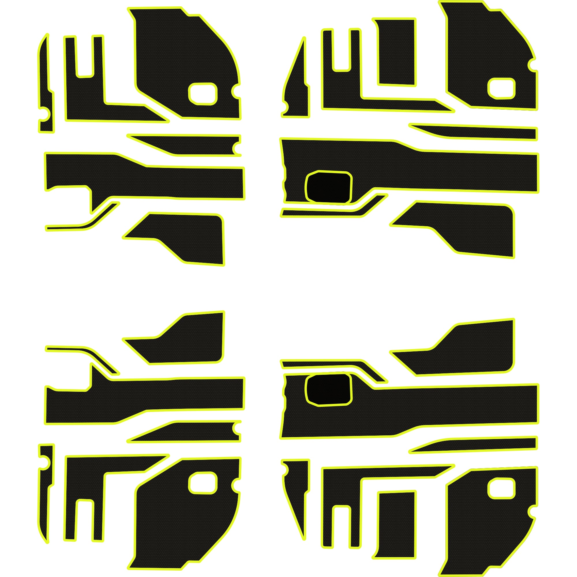 Polaris Ranger 1500 - 4 Seat Interior Door Liners - OEM