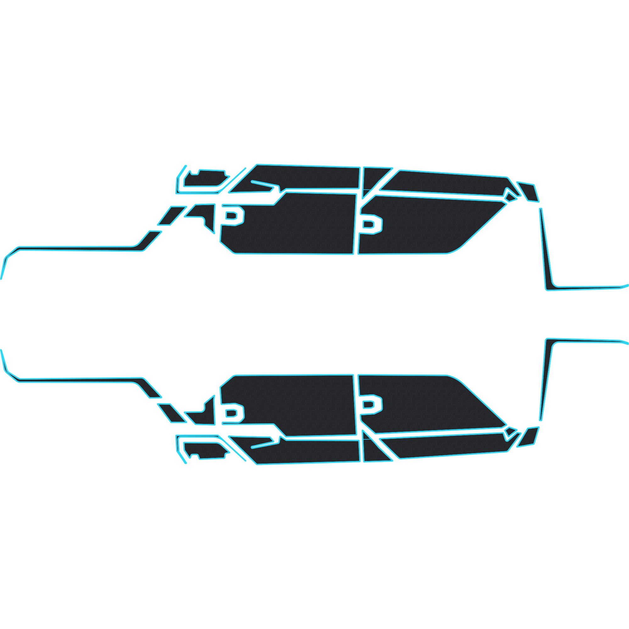 Polaris Ranger 1500 - 4 Seat Exterior Door Kit - OEM