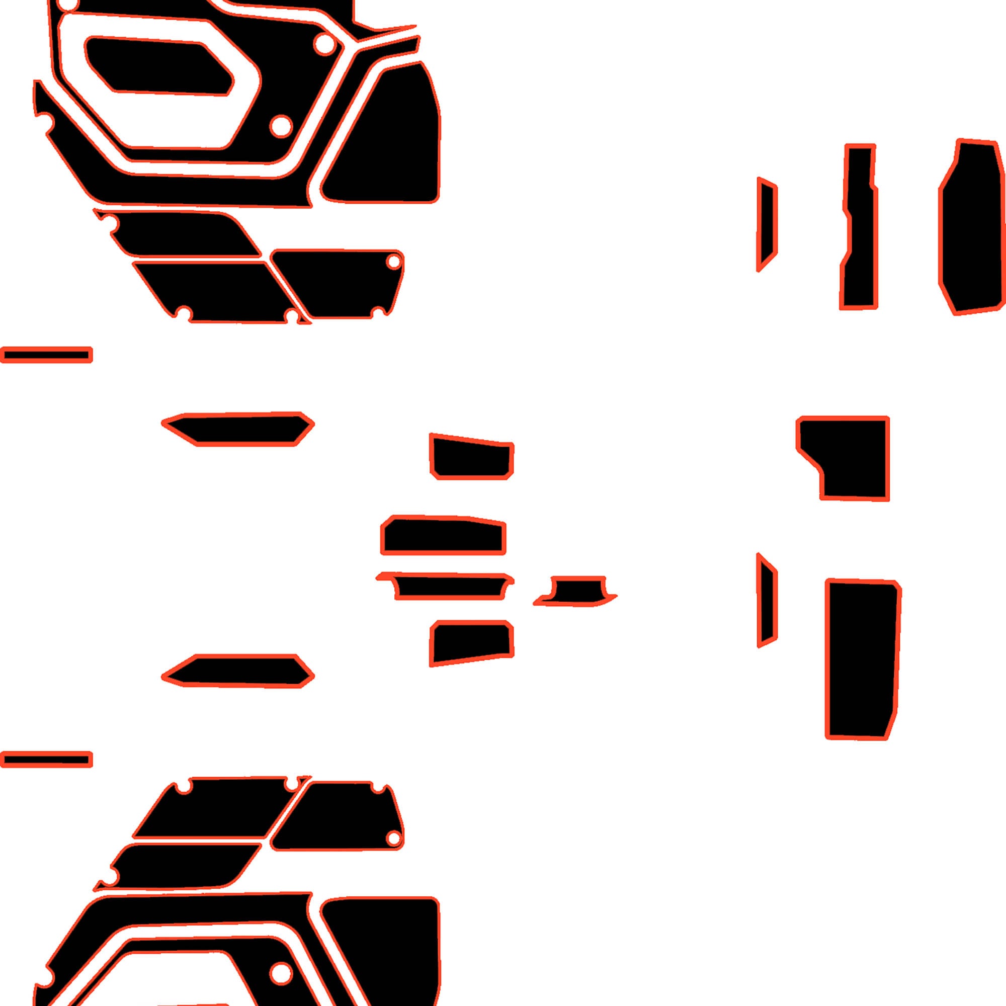 Polaris Xpedition - 2 Seat Door Liners & Dash Kit - OEM