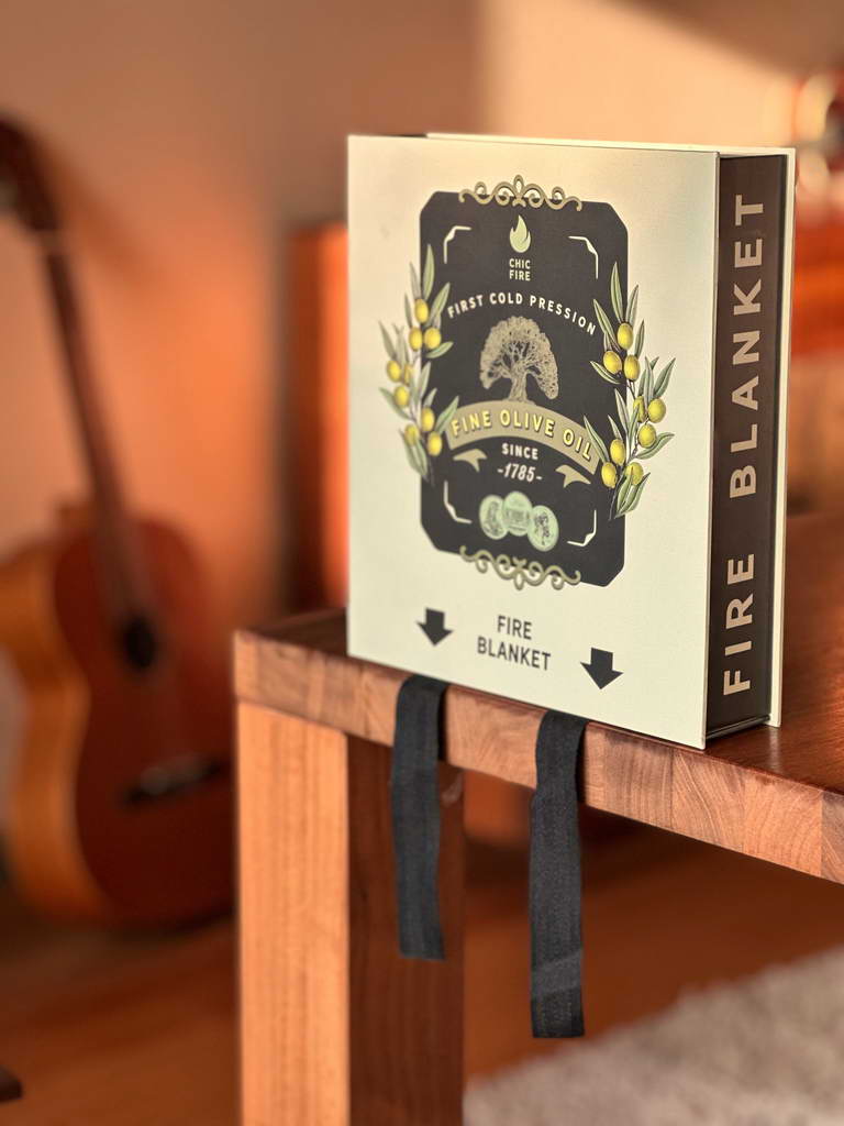 Design Fire Blanket - Olive Oil