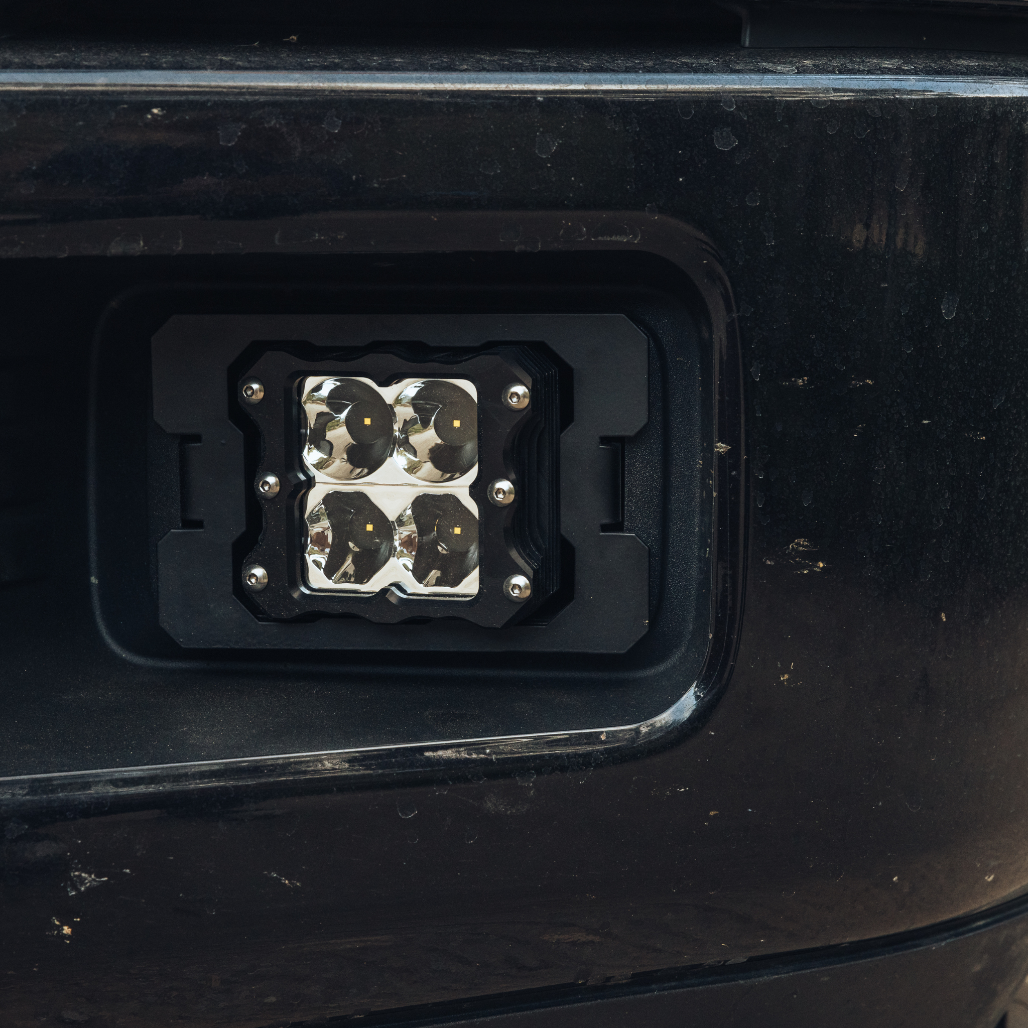 led fog light kit mounted on a ford f150