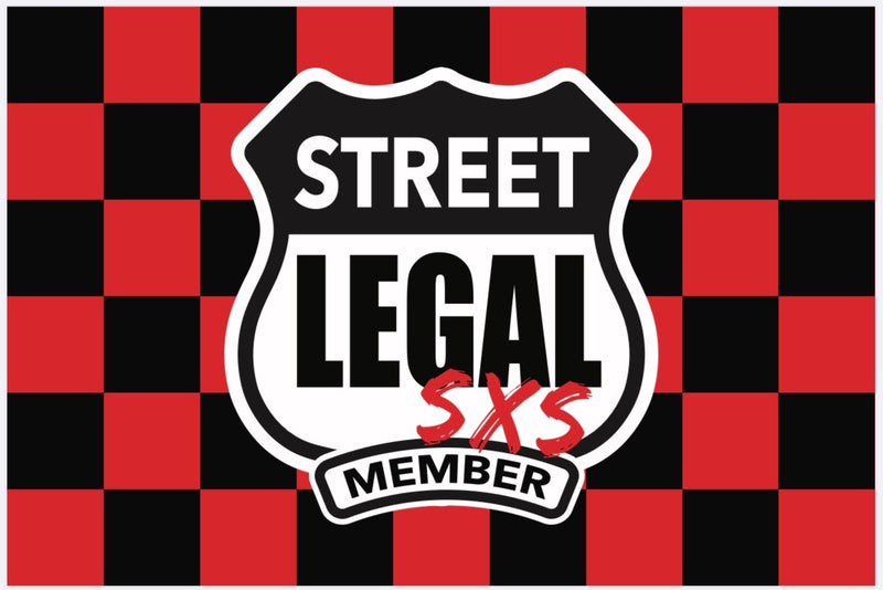 Checkered Flag Series - Whip Flag w/ SL SXS Member Badge
