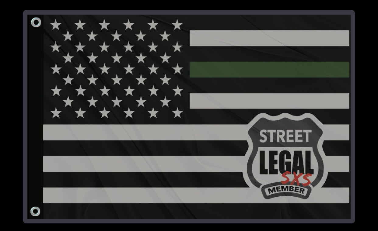 1st Responder Series - Whip Flag w/ SL SXS Member Badge