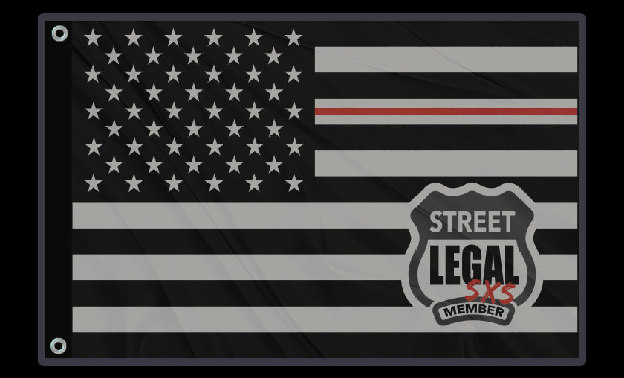 1st Responder Series - Whip Flag w/ SL SXS Member Badge