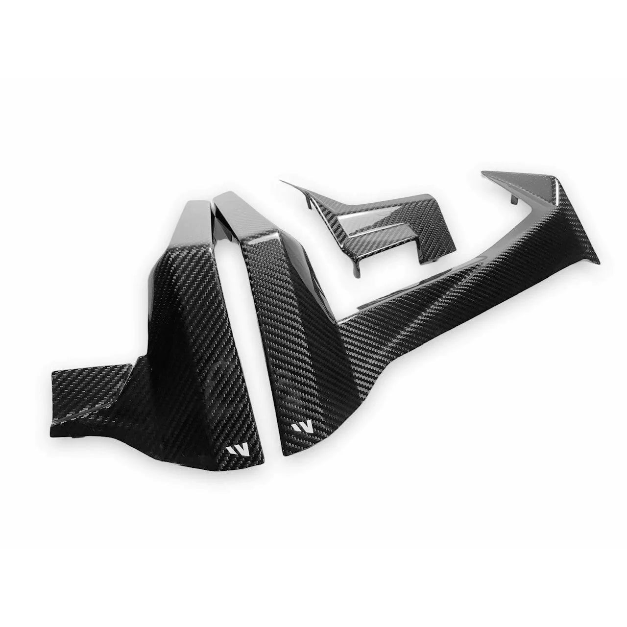 FOURWERX POLARIS RZR PRO CARBON FIBER DASH TRIM KIT (3 PIECE)